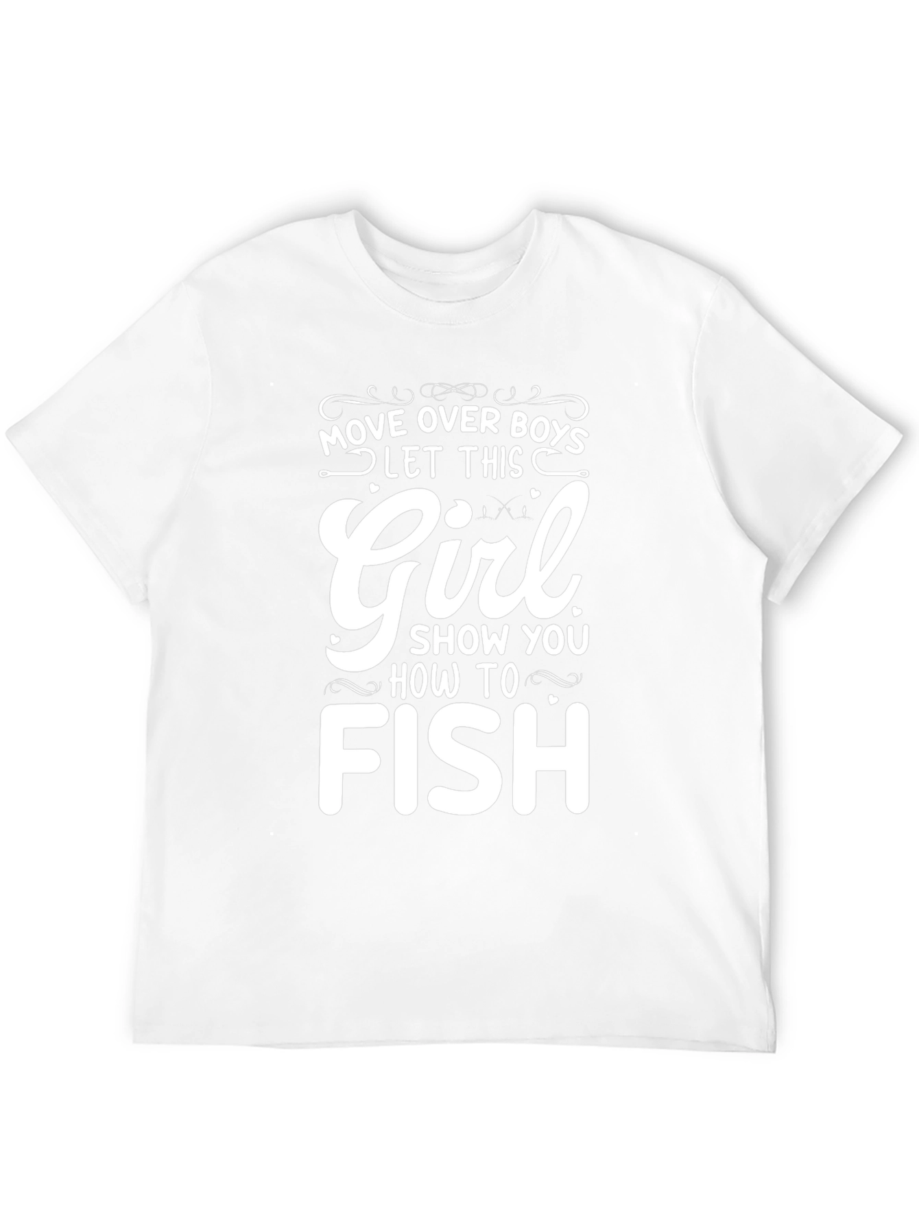 Move Over Boys Girl Fishing T-Shirt
