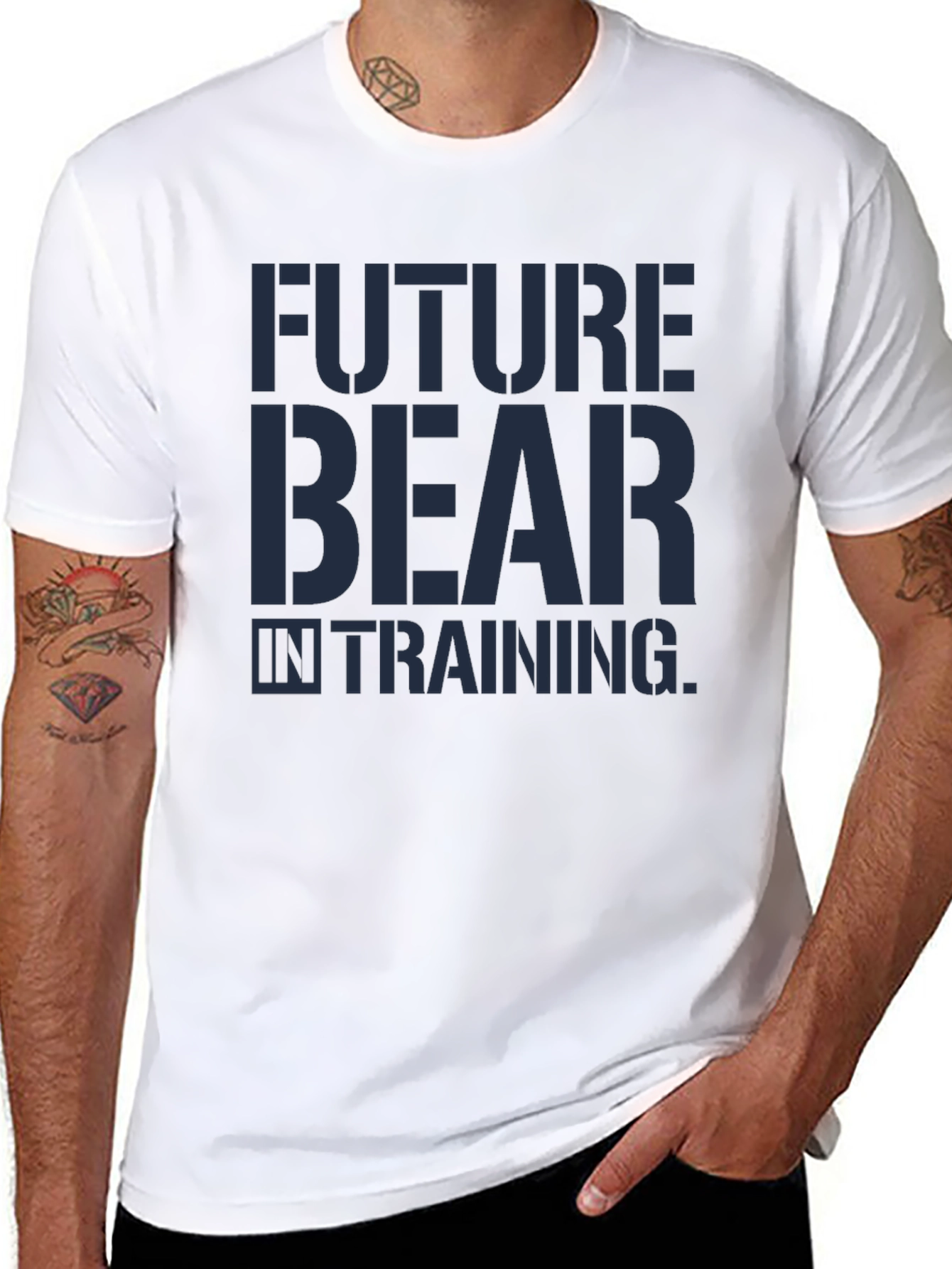 Future Bear in Training Graphic Tee - Black