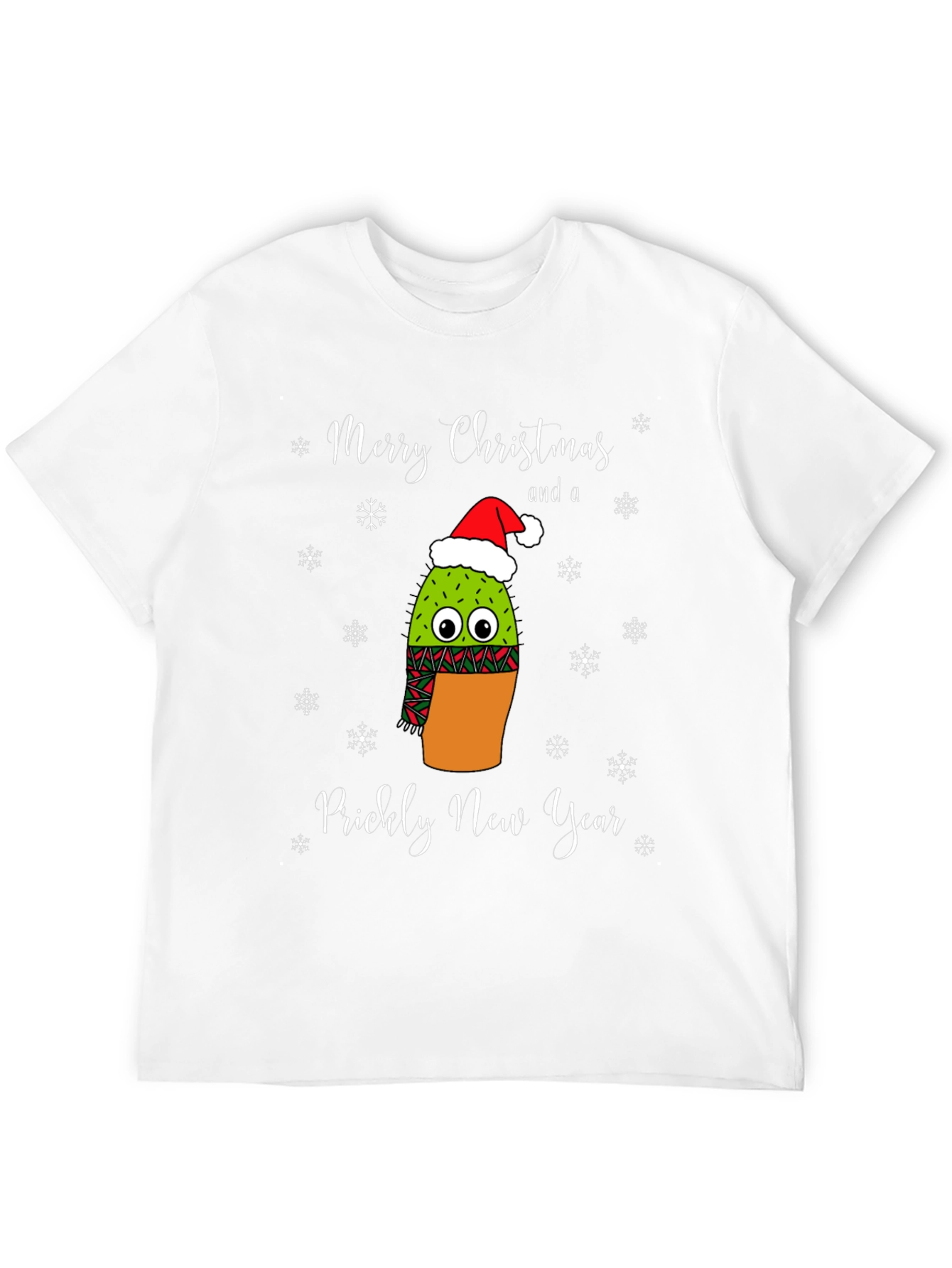 Prickly New Year Christmas Cactus T-Shirt