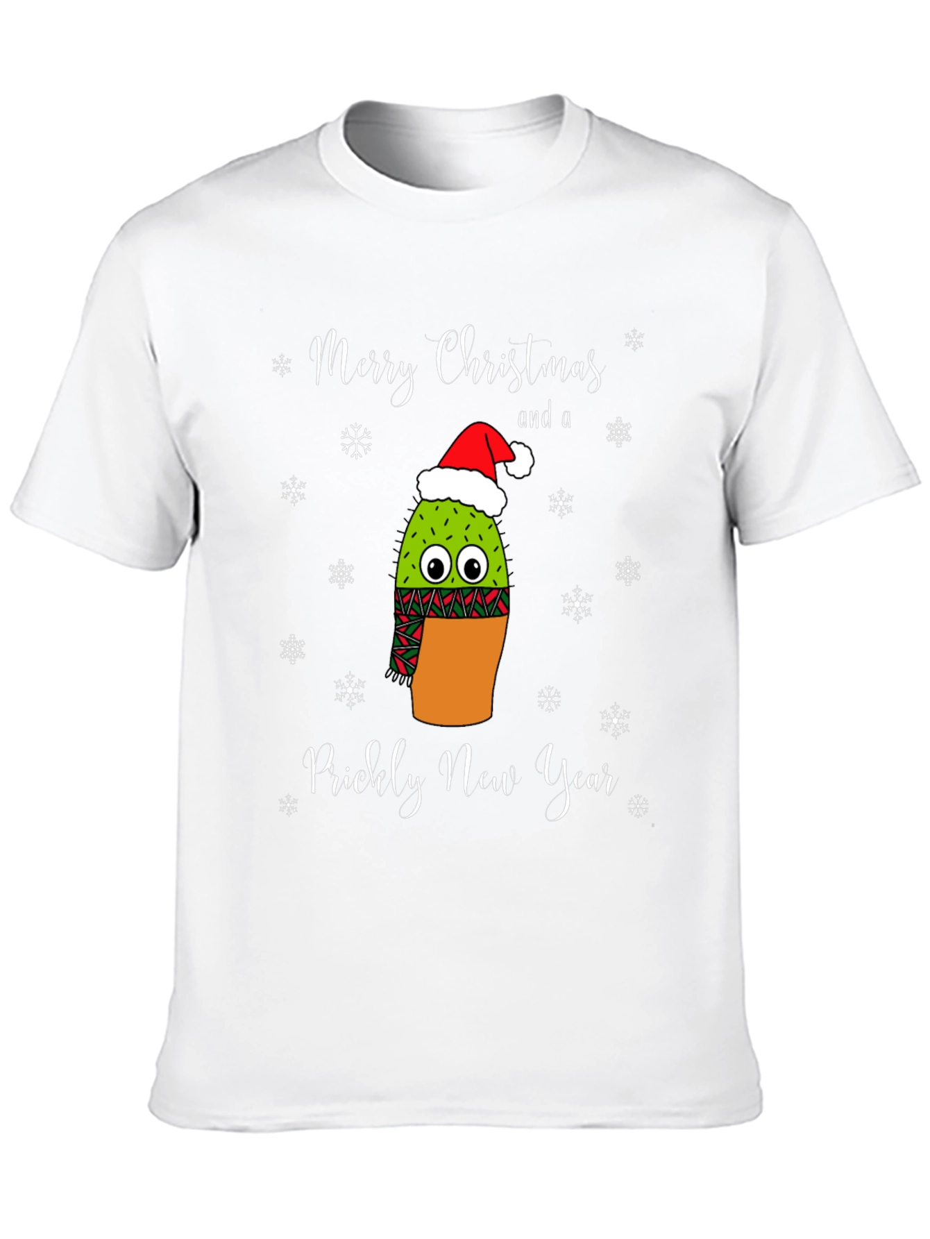 Prickly New Year Christmas Cactus T-Shirt
