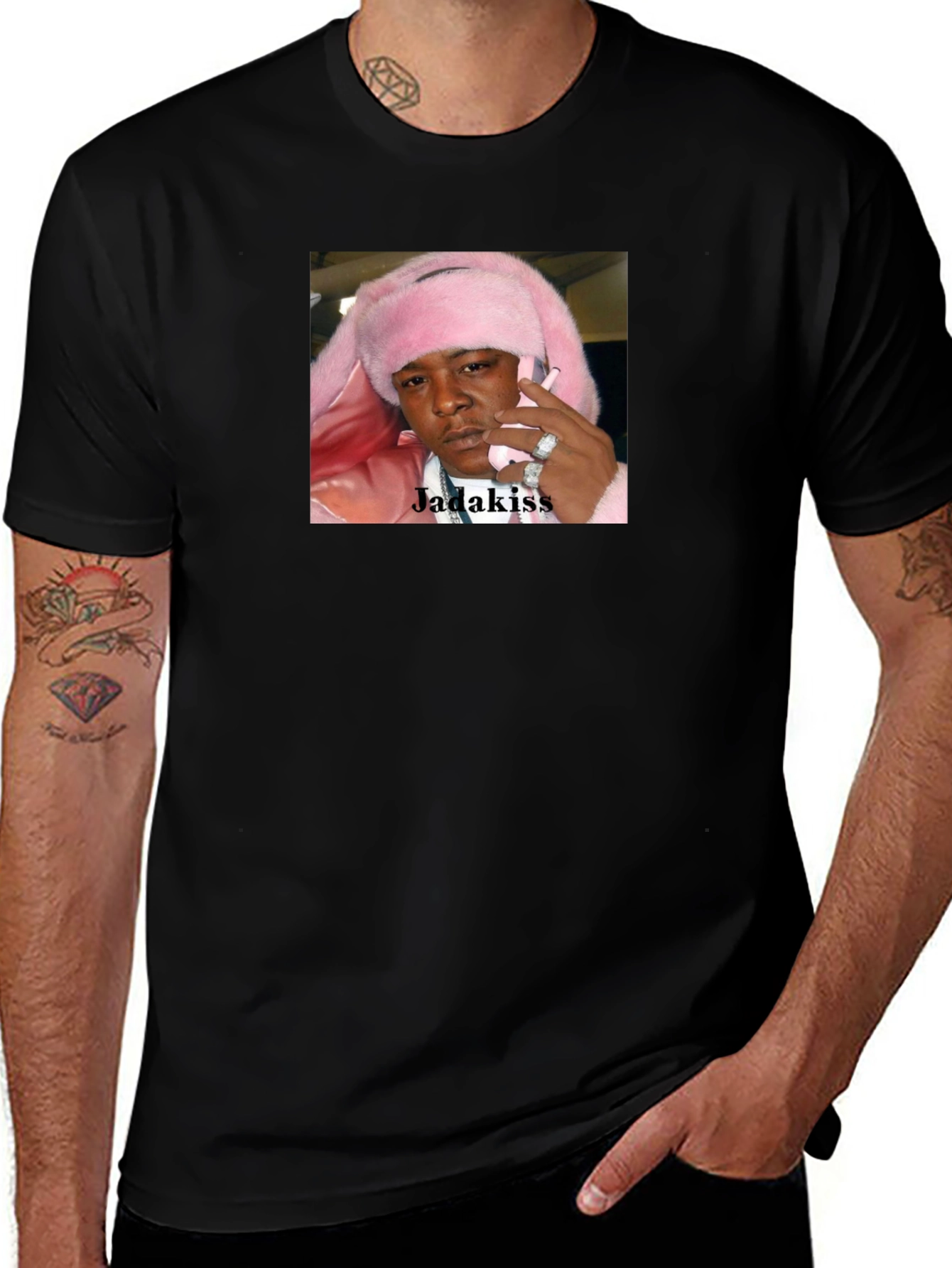 Jadakiss Pink Bunny Hat T-Shirt