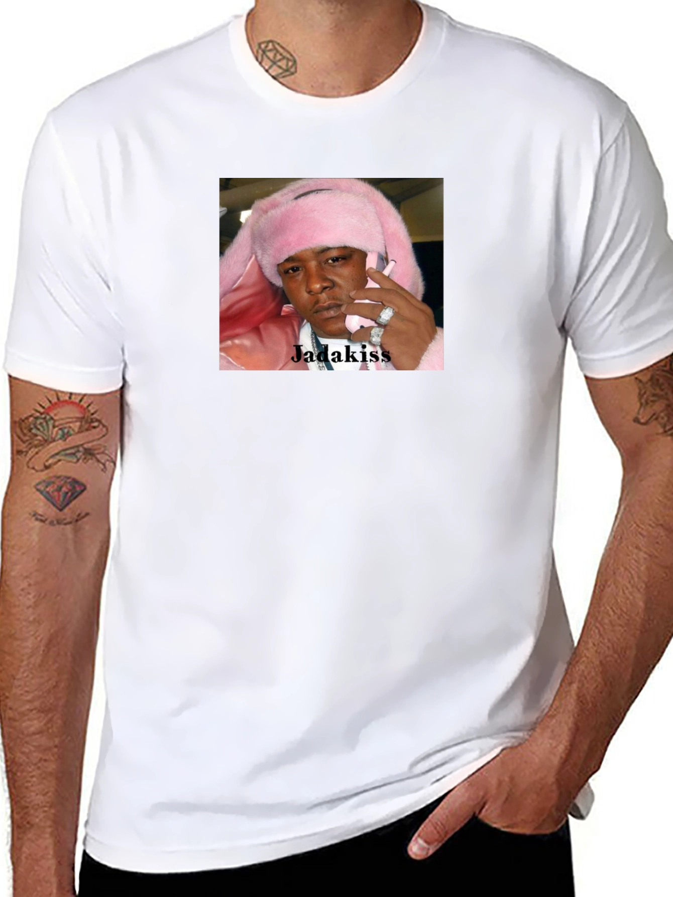 Jadakiss Pink Bunny Hat T-Shirt