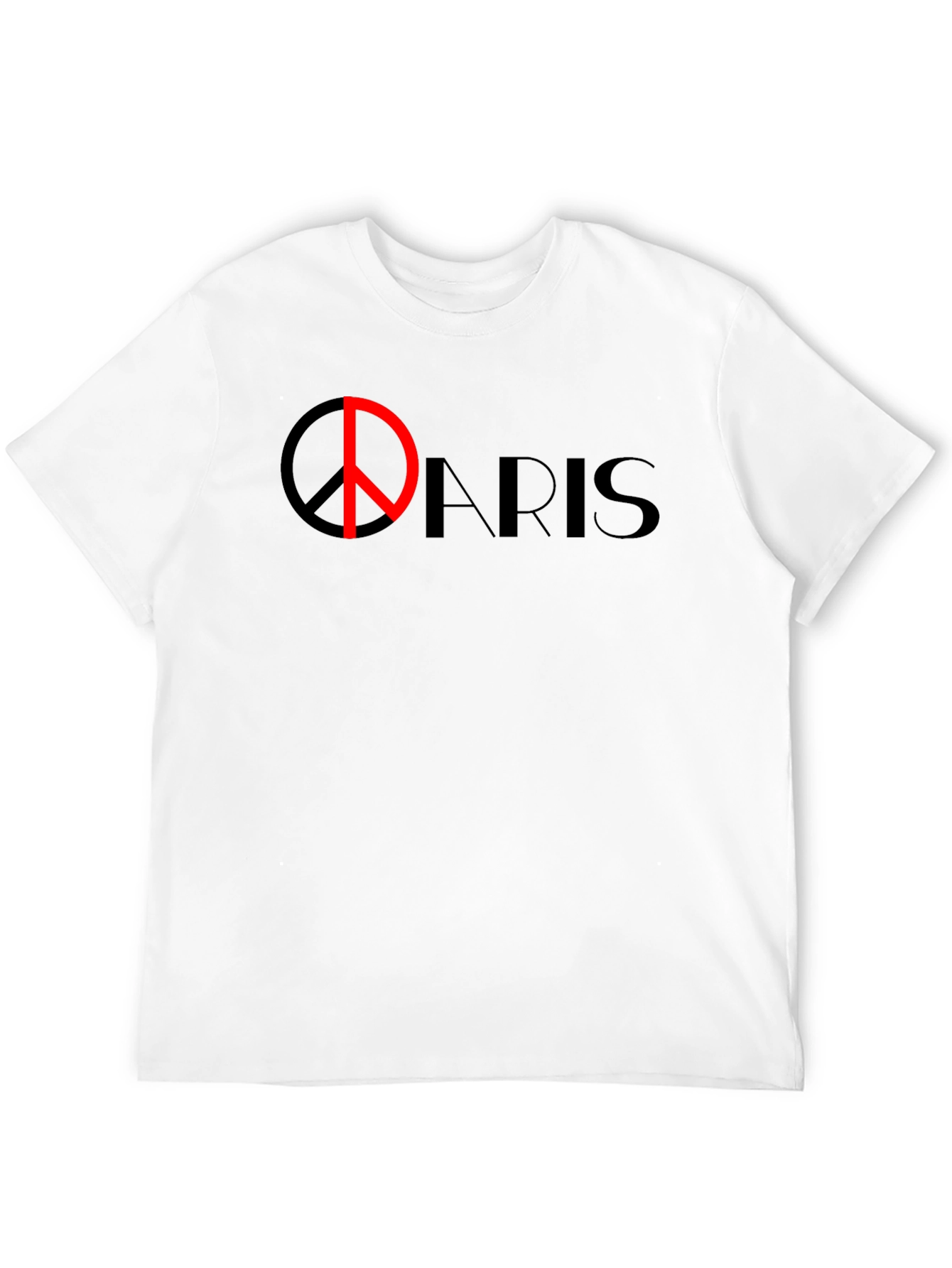 Paris Peace Symbol Graphic T-Shirt - Modern Urban Style
