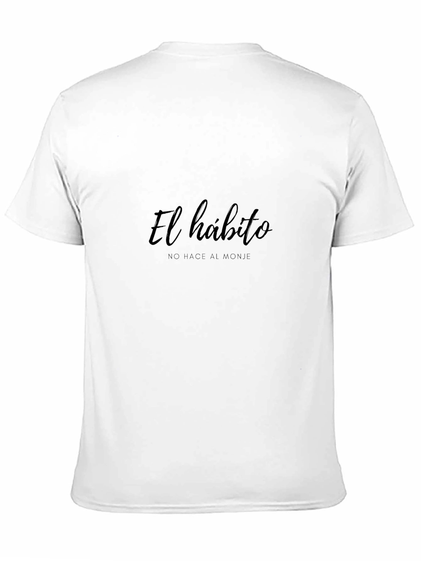 El habito Tee: Classic Crew Neck Soft Cotton Blend