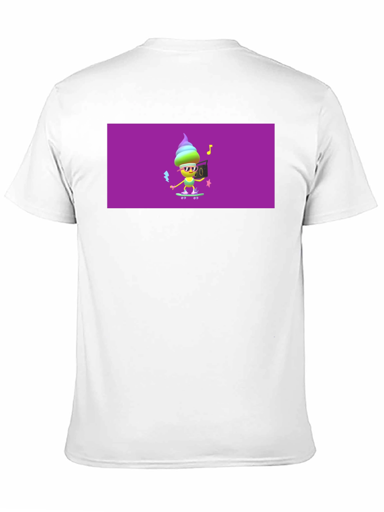 Cool Ice Cream Skateboarder Graphic Tee