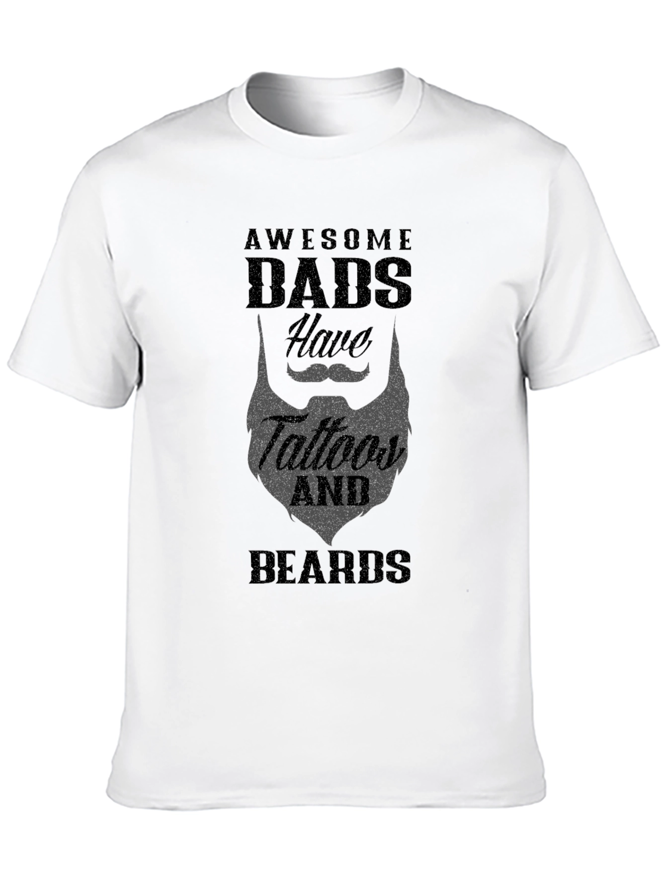 Awesome Dads Tattoos & Beards Graphic Tee