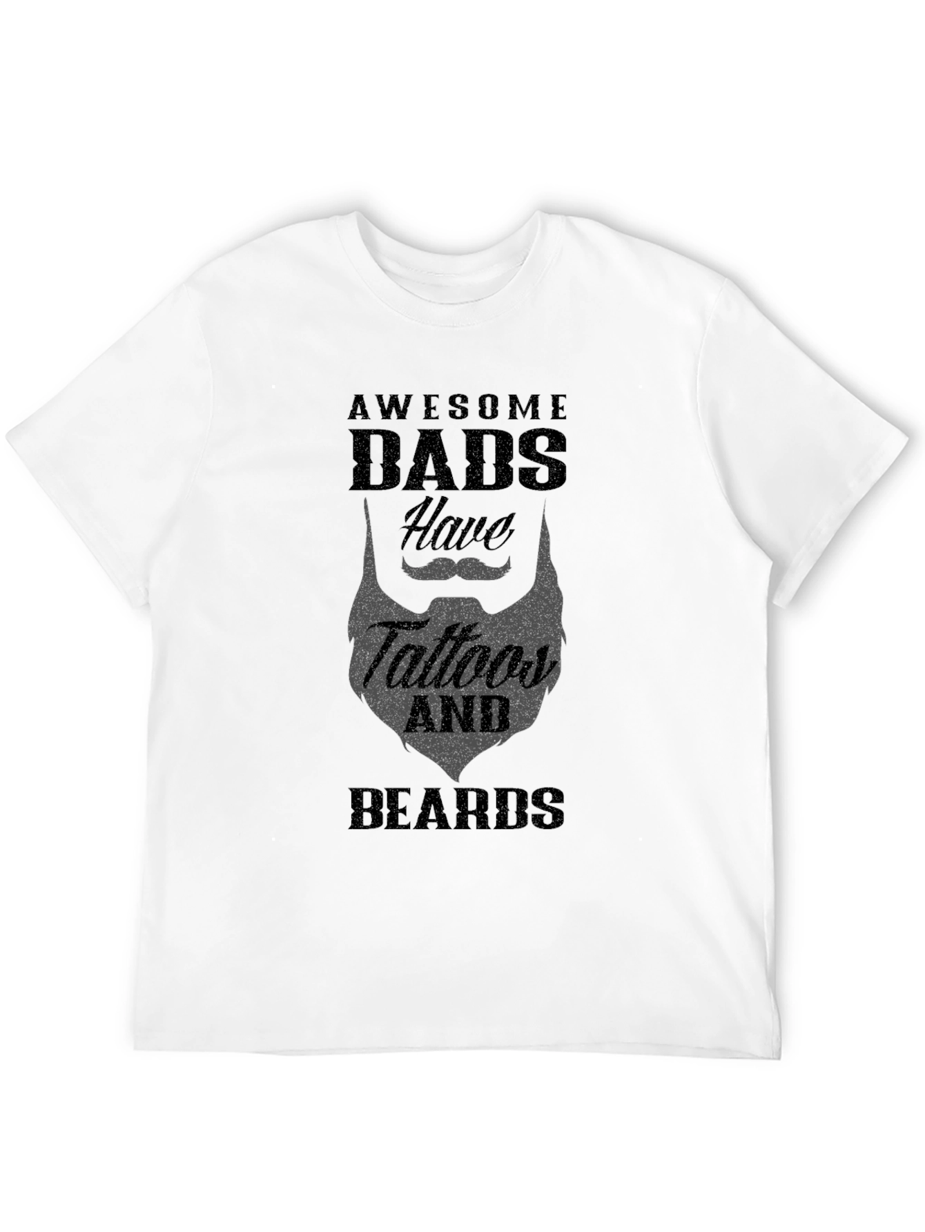Awesome Dads Tattoos & Beards Graphic Tee
