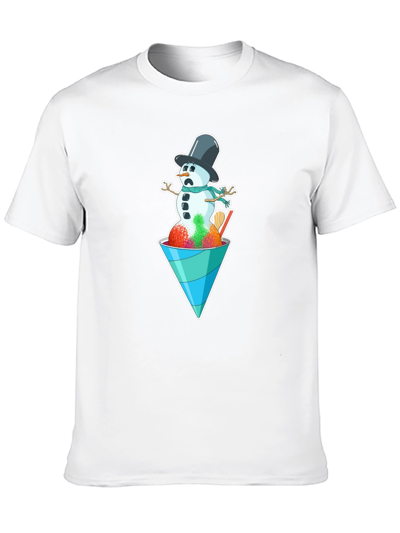 Snowman Shaved Ice Graphic Tee