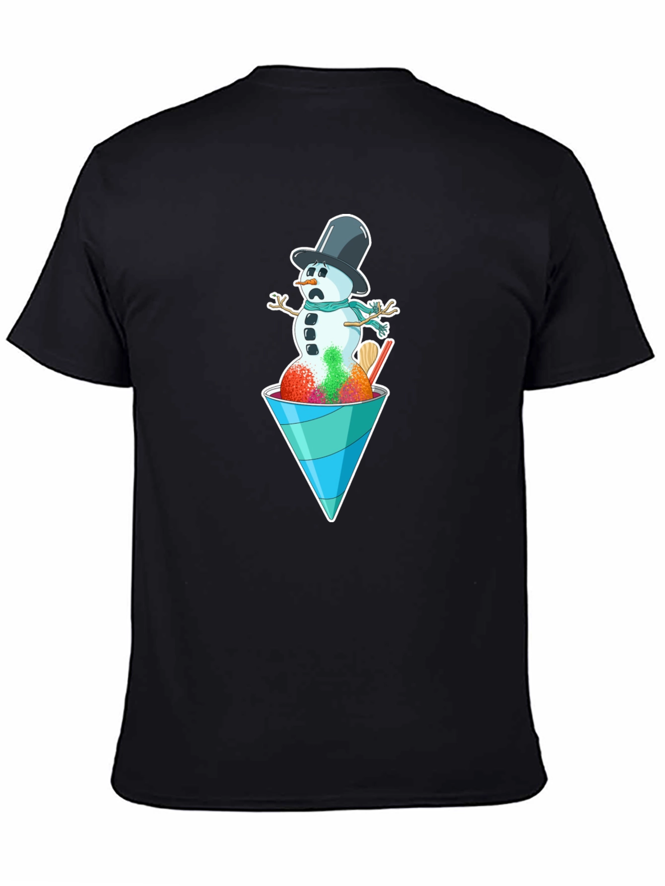 Snowman Shaved Ice Graphic Tee