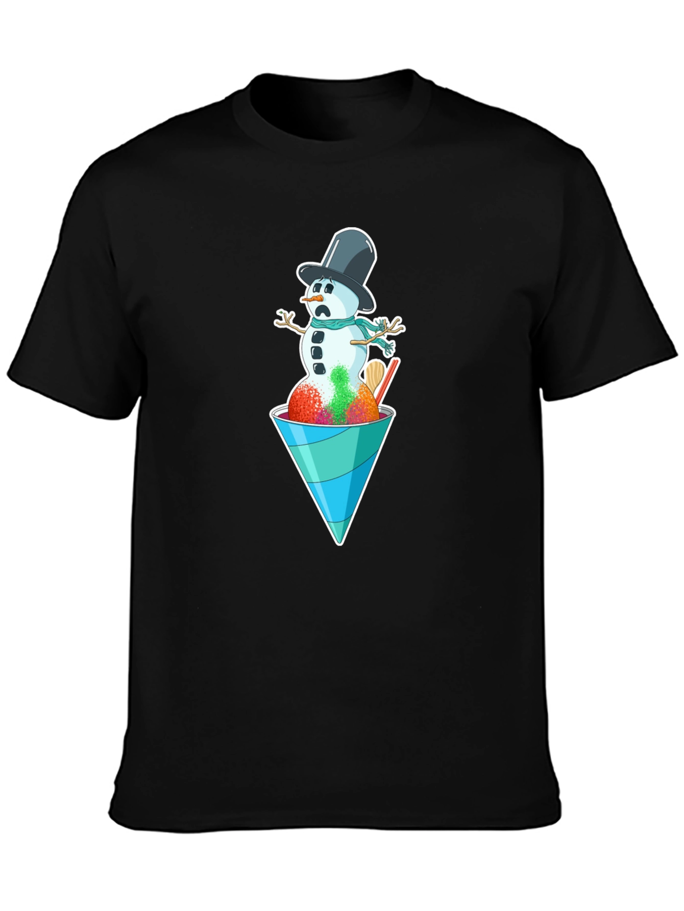 Snowman Shaved Ice Graphic Tee