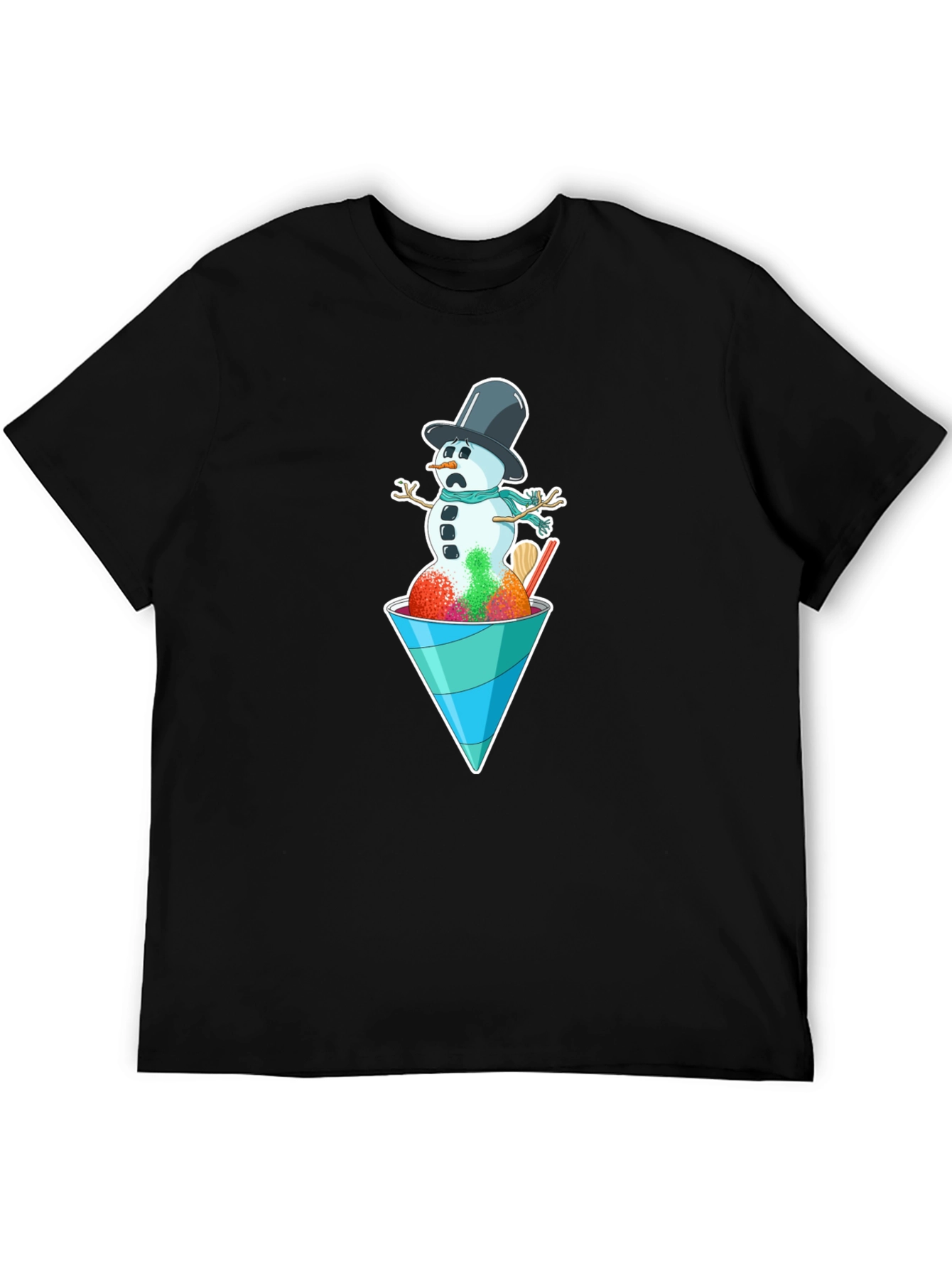 Snowman Shaved Ice Graphic Tee