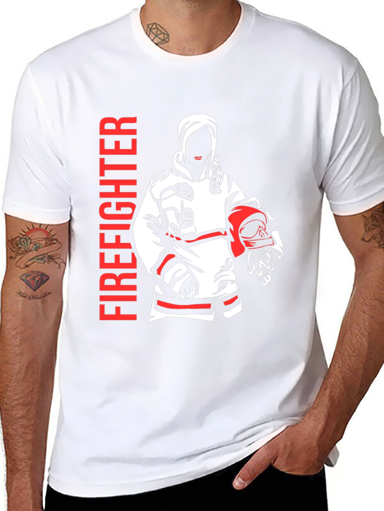 Firefighter Graphic Tee - Heroic Design