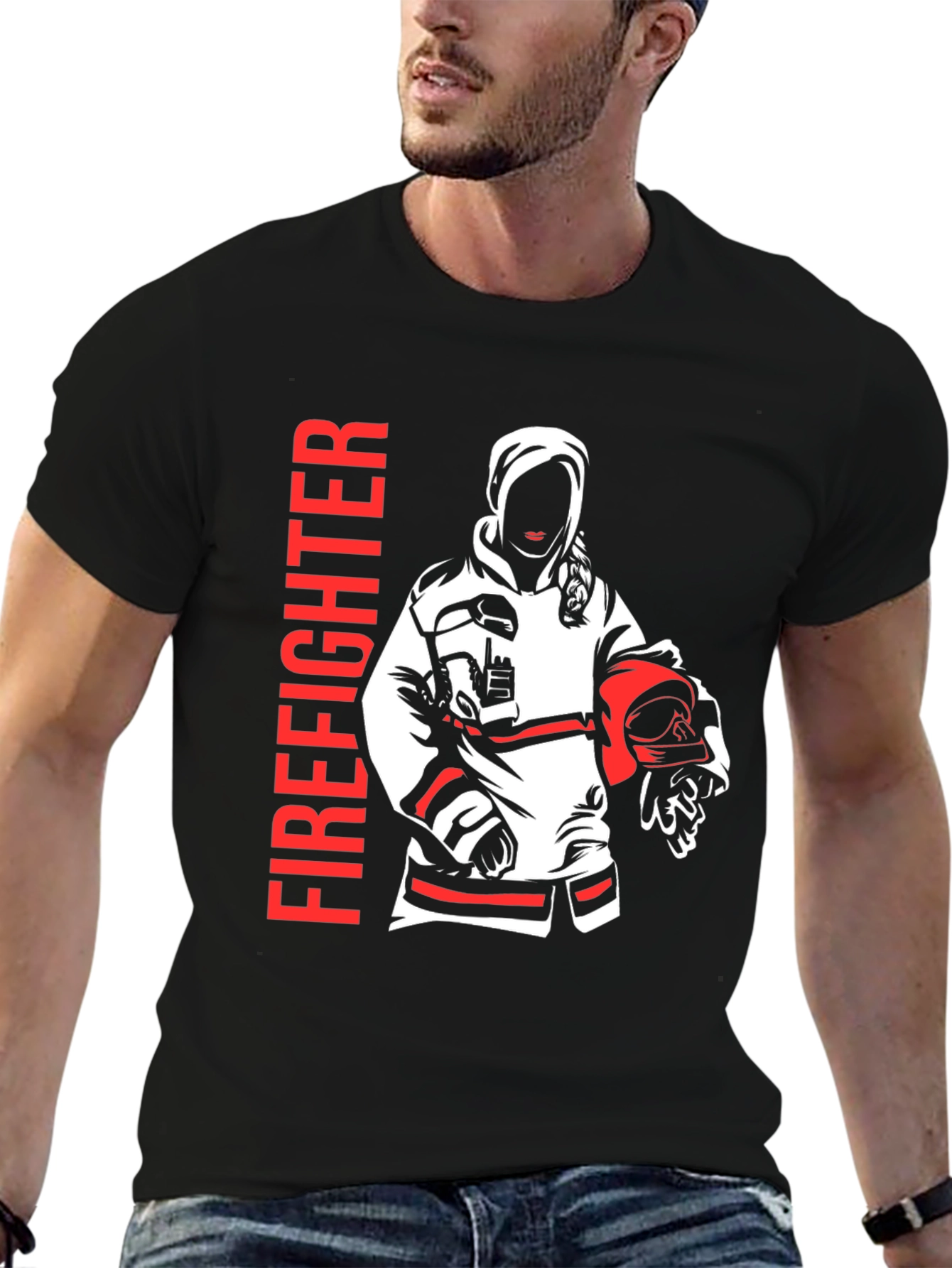 Firefighter Graphic Tee - Heroic Design