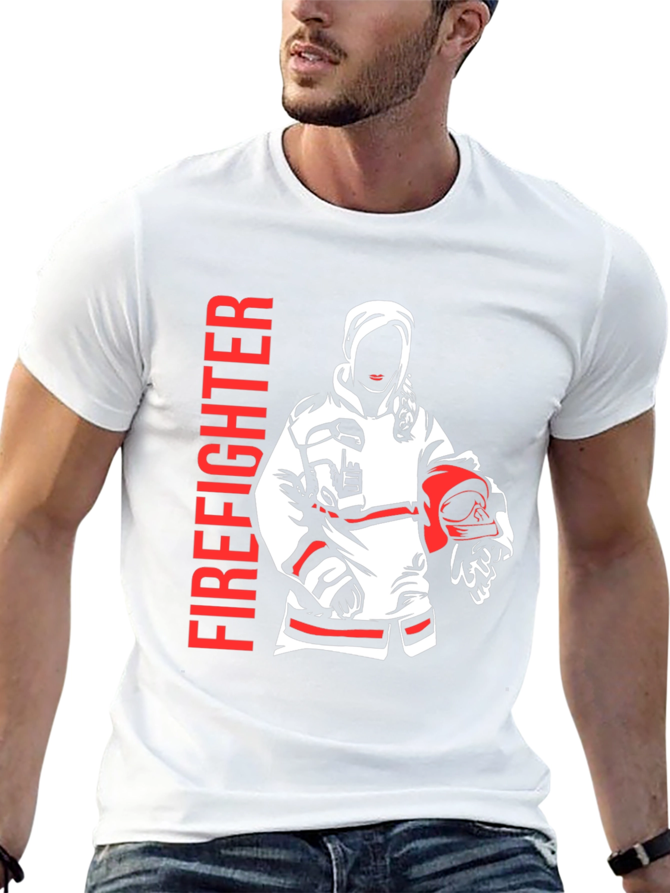 Firefighter Graphic Tee - Heroic Design