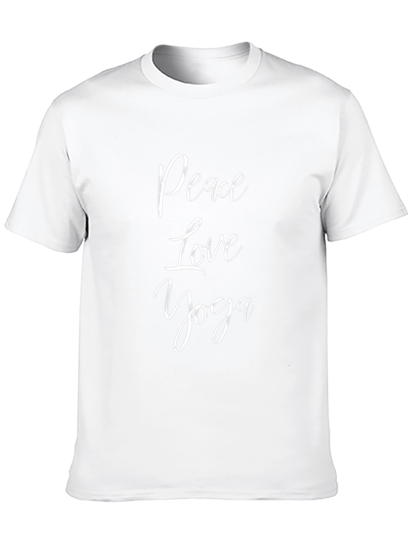 Peace Love Yoga T-Shirt - Trendy Graphic Tee