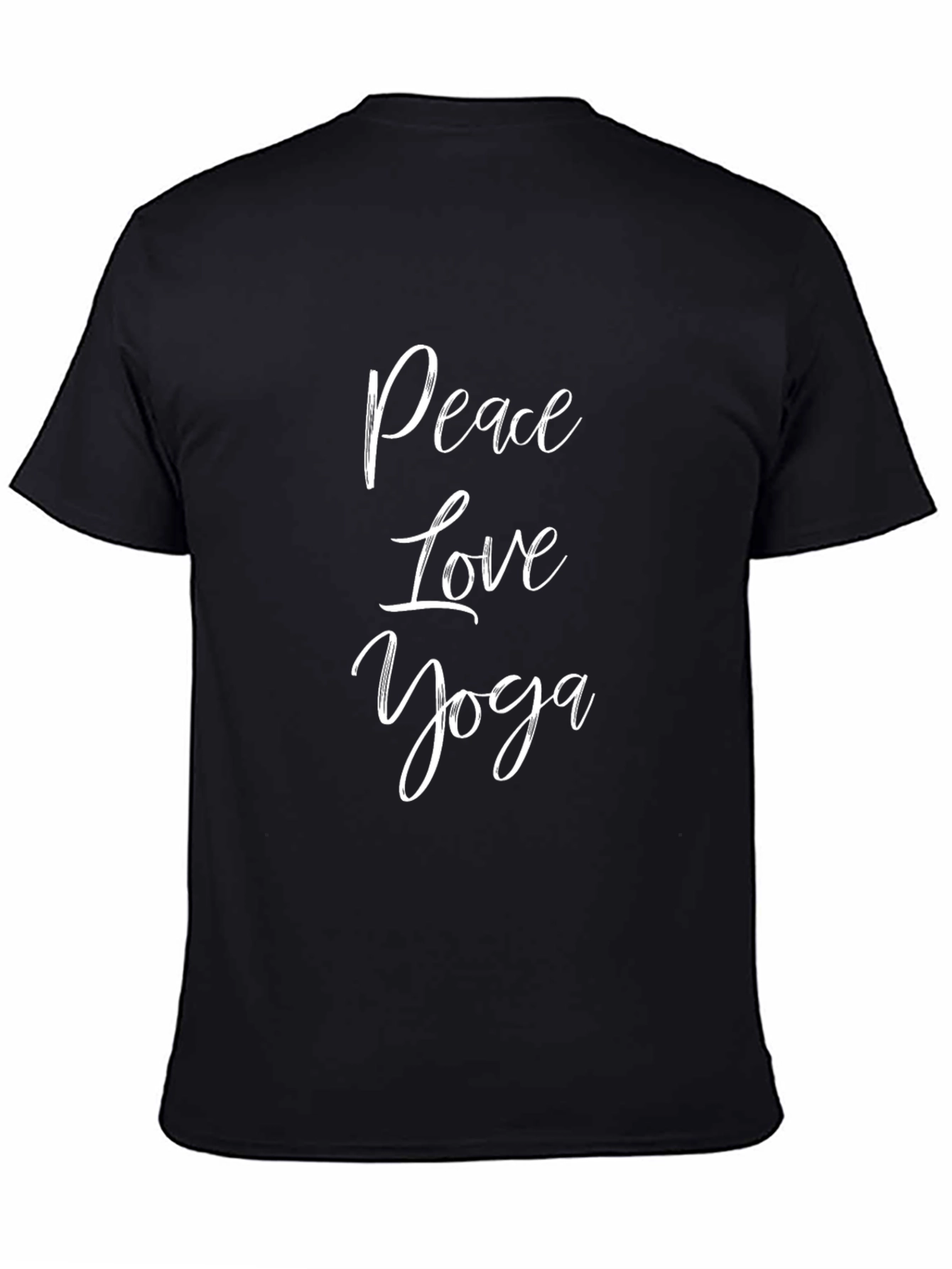 Peace Love Yoga T-Shirt - Trendy Graphic Tee