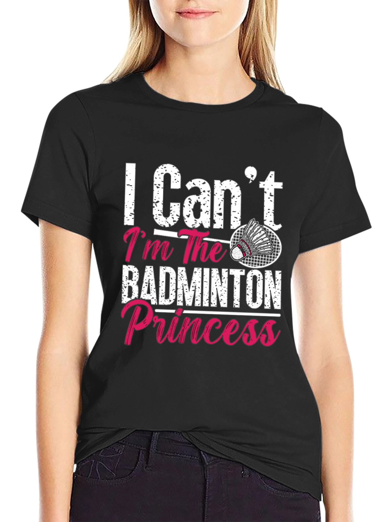 Badminton Princess Graphic T-Shirt