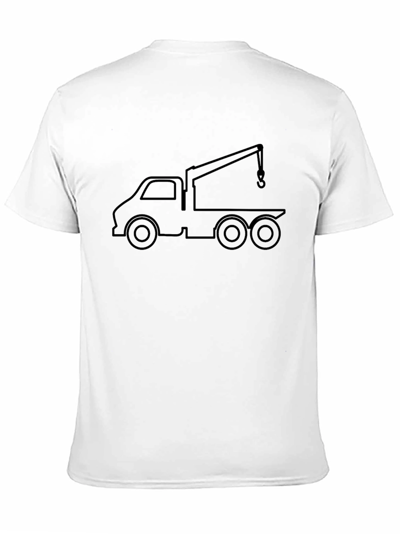 Black Tow Truck Graphic Tee - Stylish & Unique