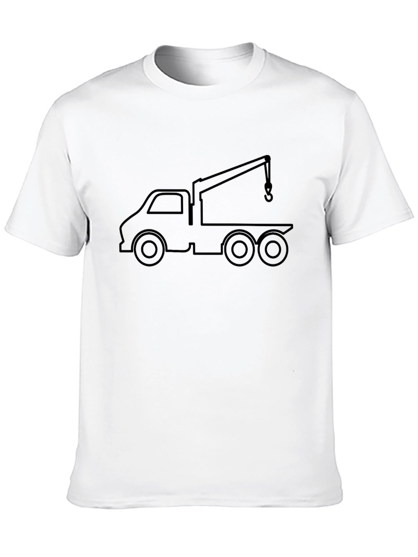 Black Tow Truck Graphic Tee - Stylish & Unique