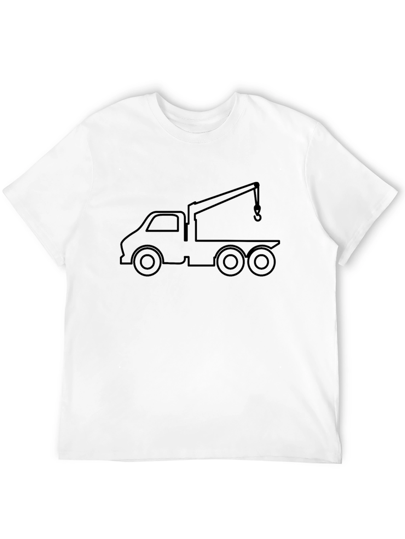Black Tow Truck Graphic Tee - Stylish & Unique