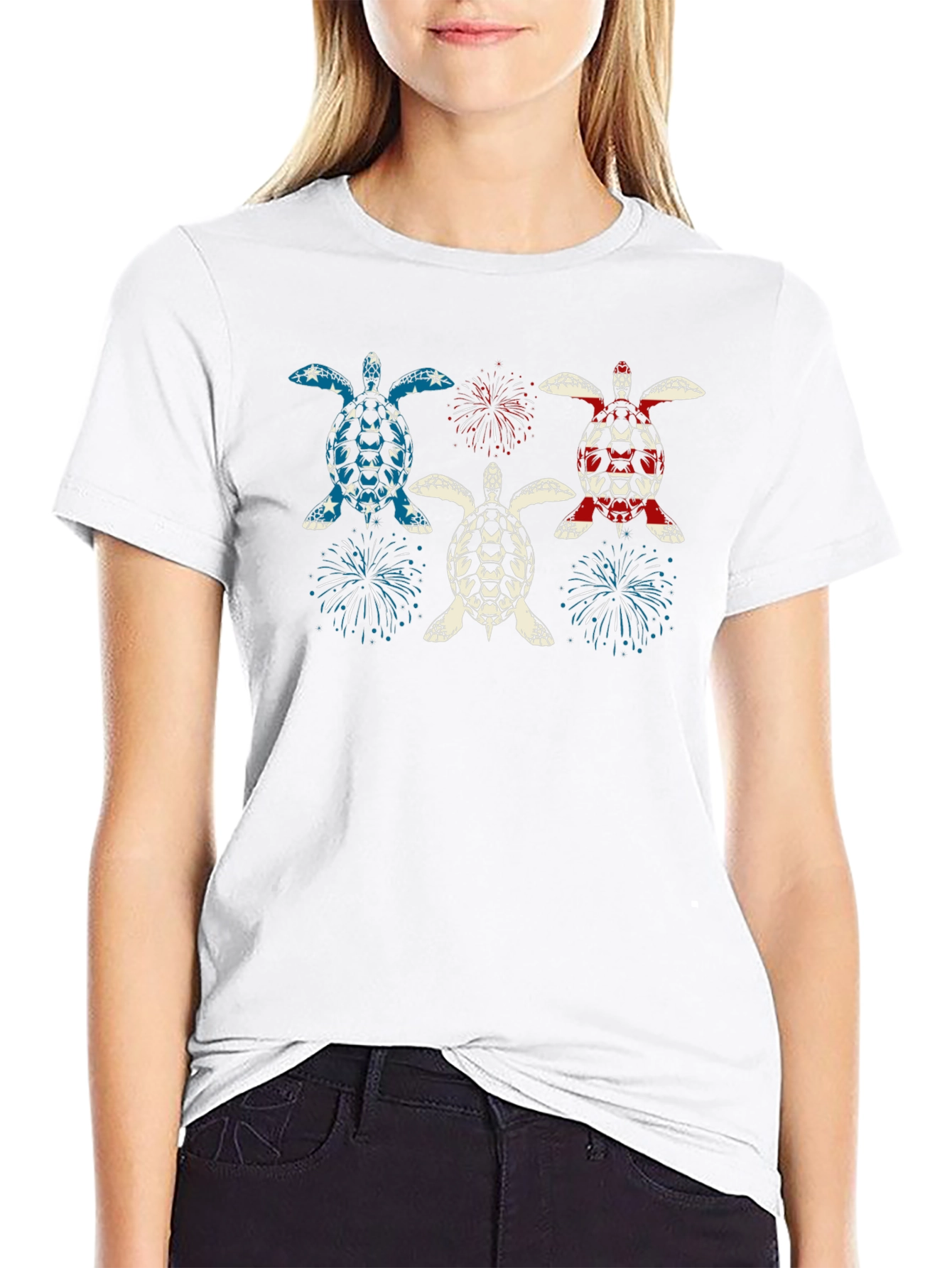 Patriotic Turtle T-Shirt - USA Pride