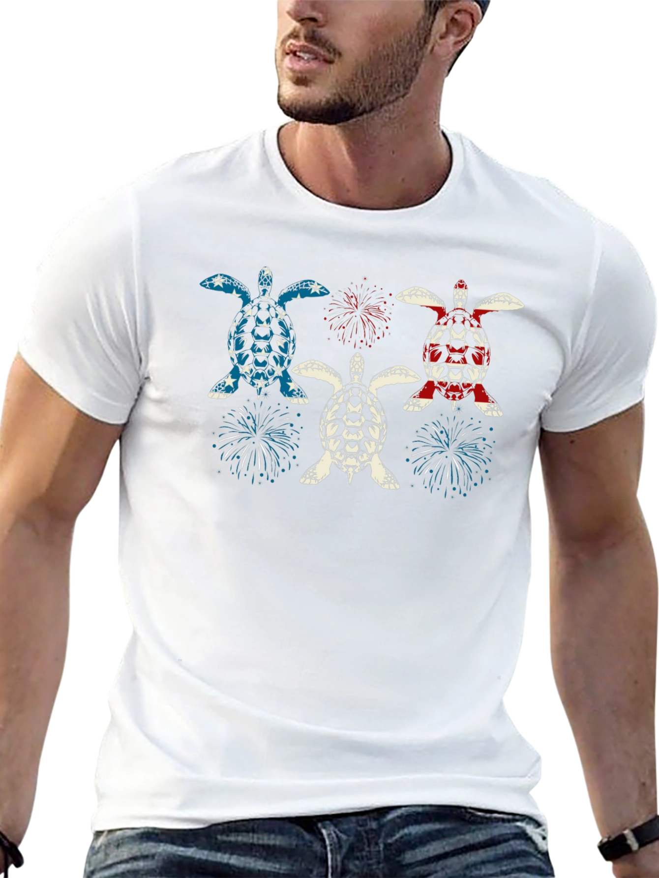 Patriotic Turtle T-Shirt - USA Pride