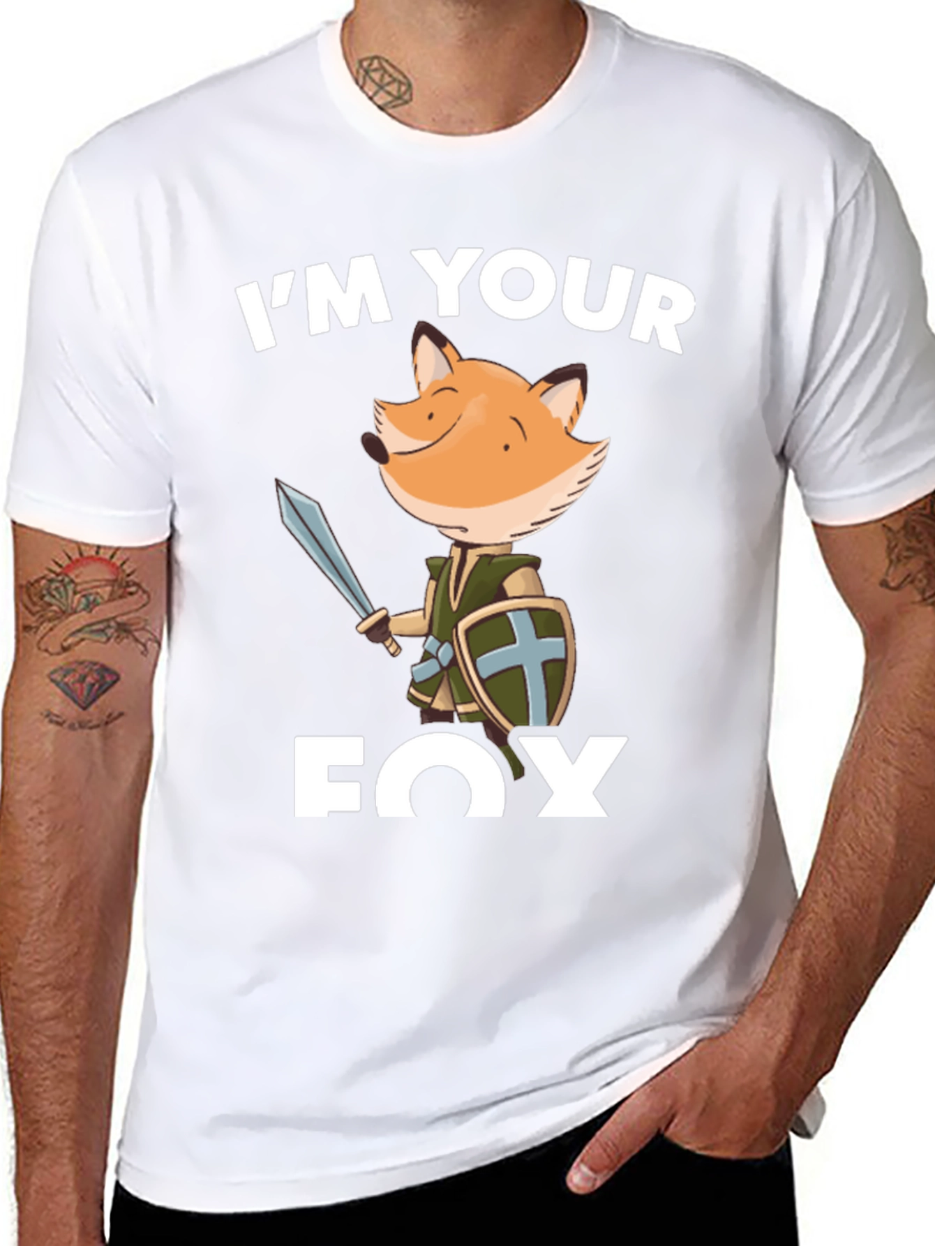 Im Your Fox T-Shirt - Black Cotton Tee