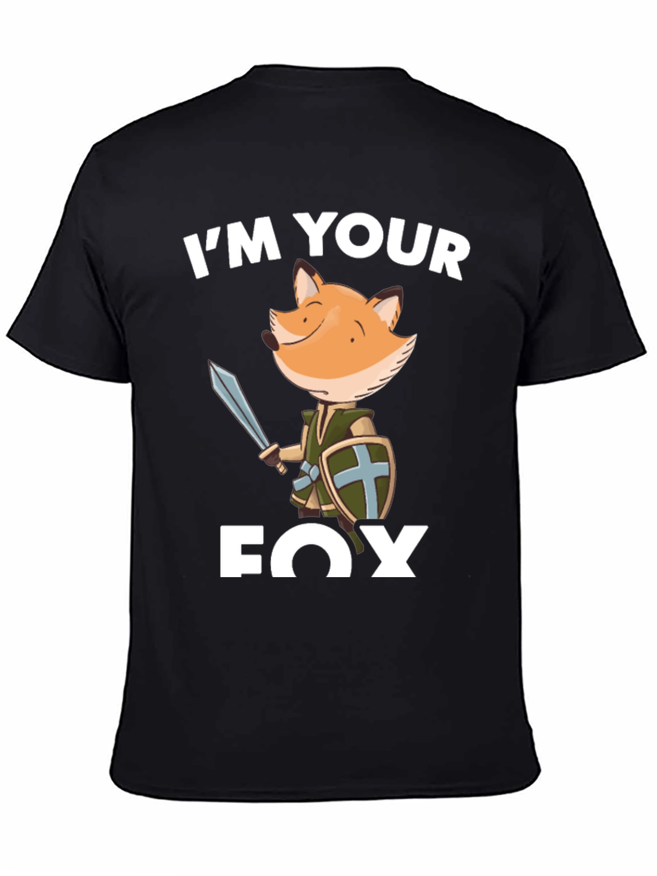 Im Your Fox T-Shirt - Black Cotton Tee