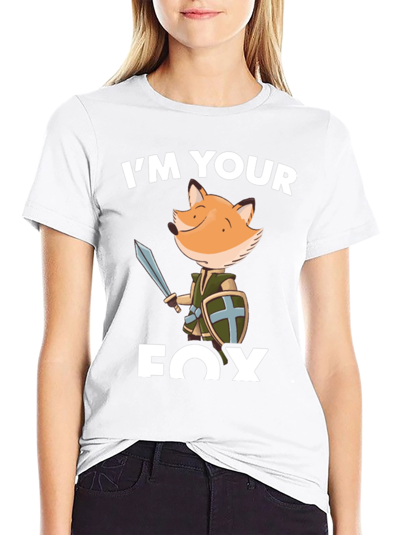 Im Your Fox T-Shirt - Black Cotton Tee