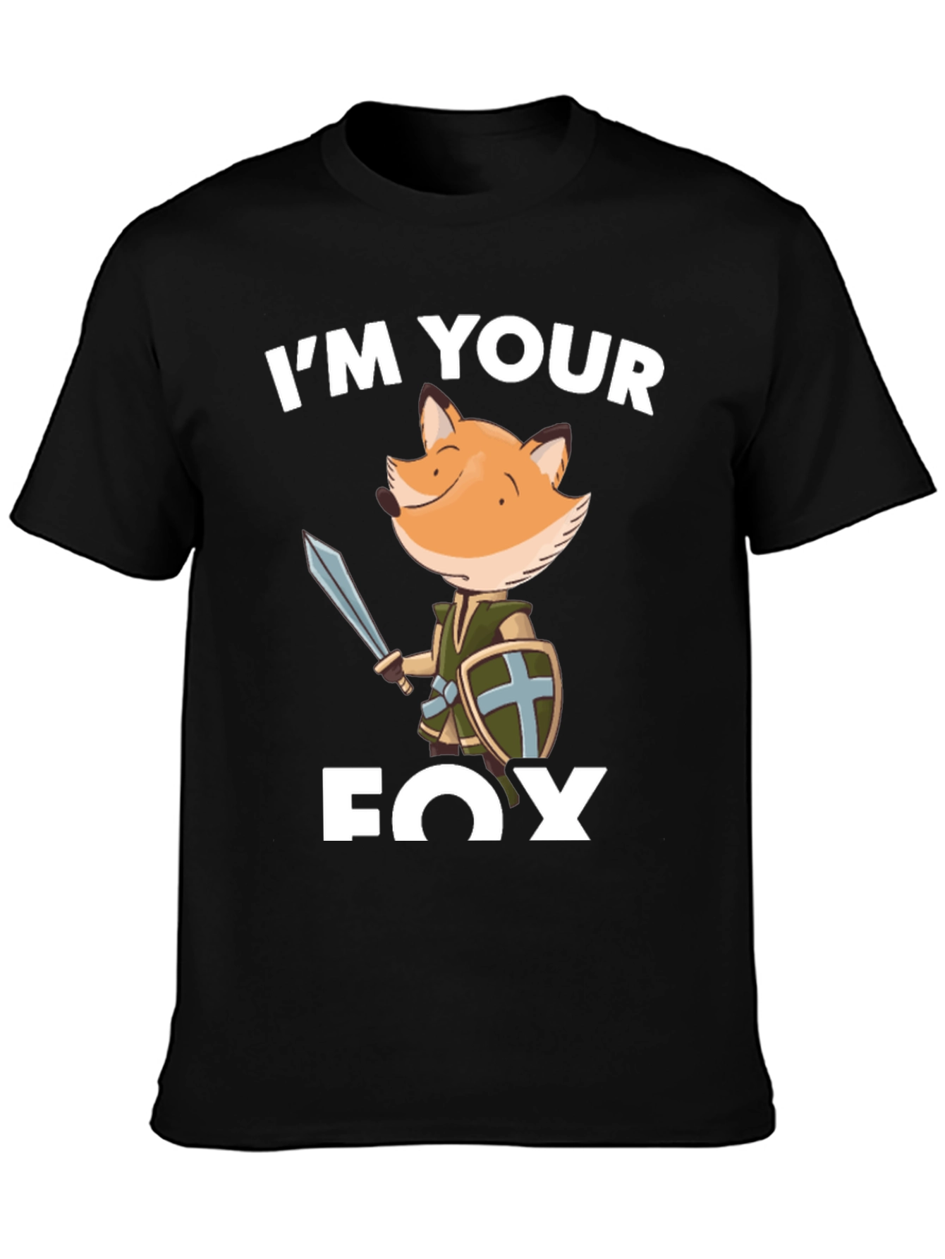 Im Your Fox T-Shirt - Black Cotton Tee