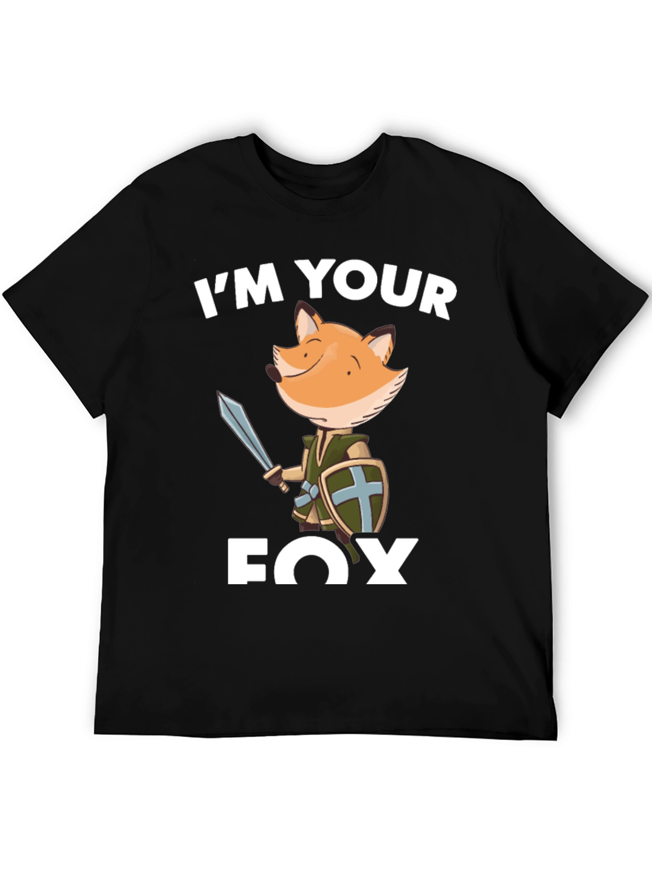 Im Your Fox T-Shirt - Black Cotton Tee