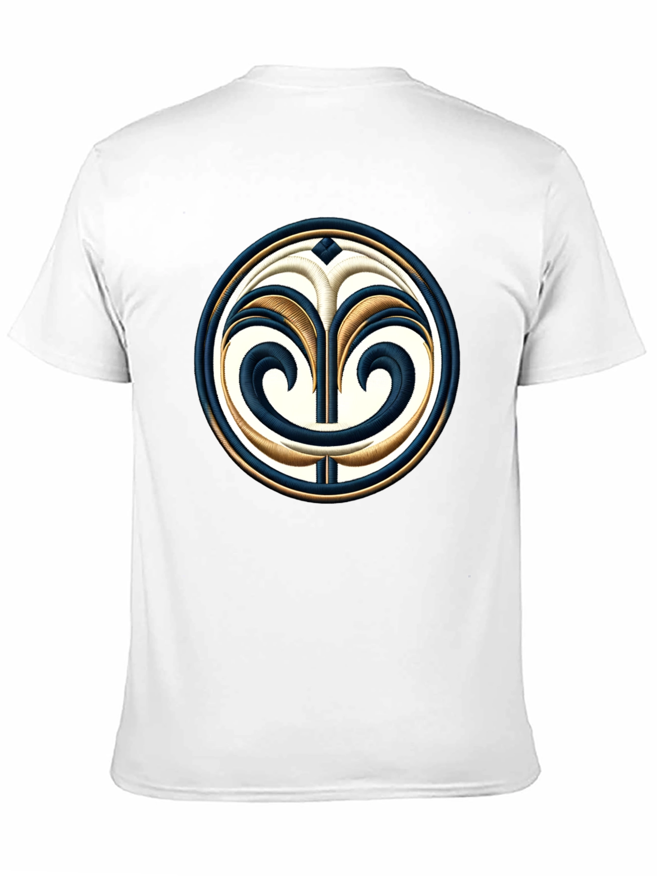 Embroidered Emblem Black T-Shirt