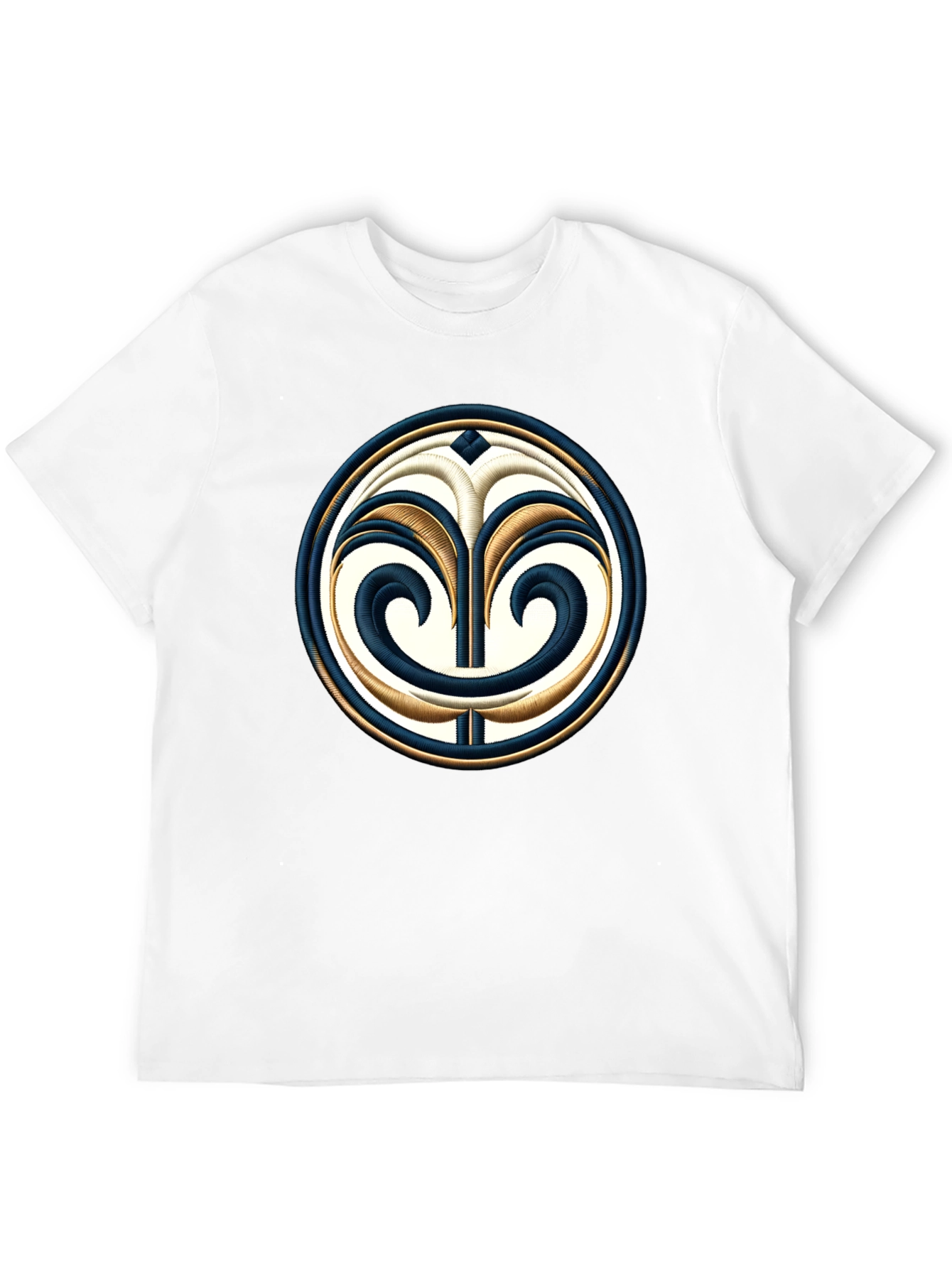 Embroidered Emblem Black T-Shirt