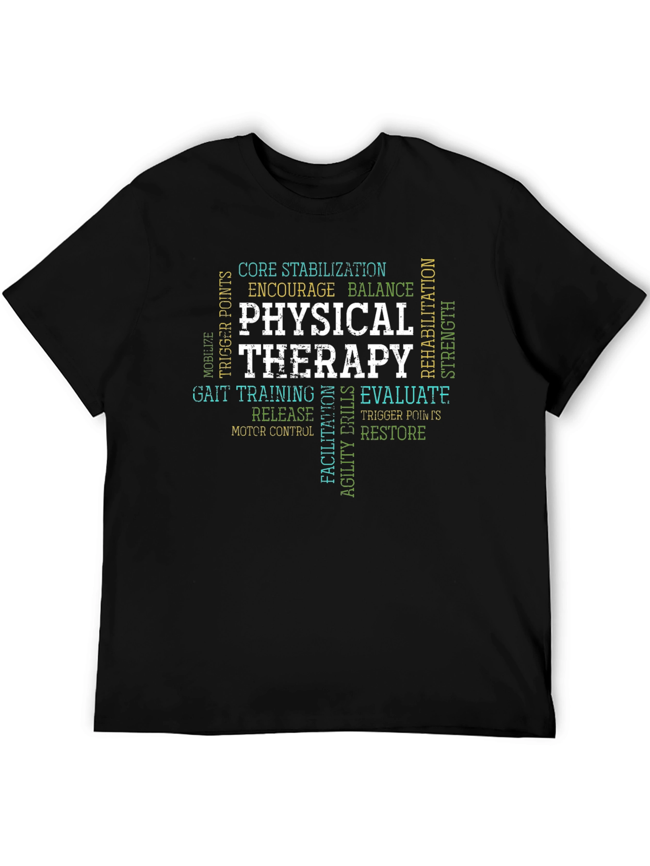 Physical Therapy Word Art T-Shirt
