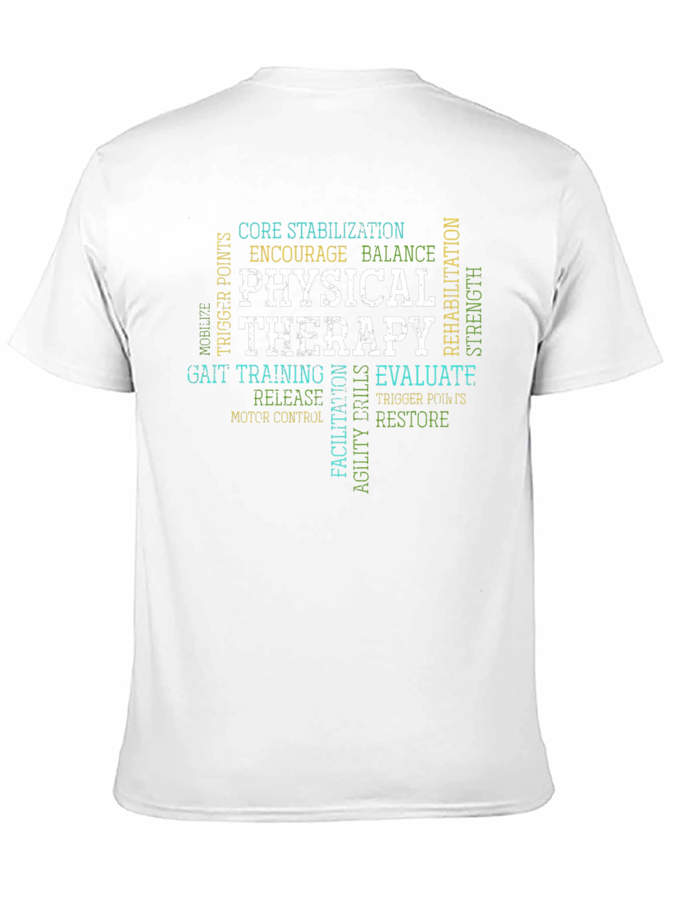 Physical Therapy Word Art T-Shirt