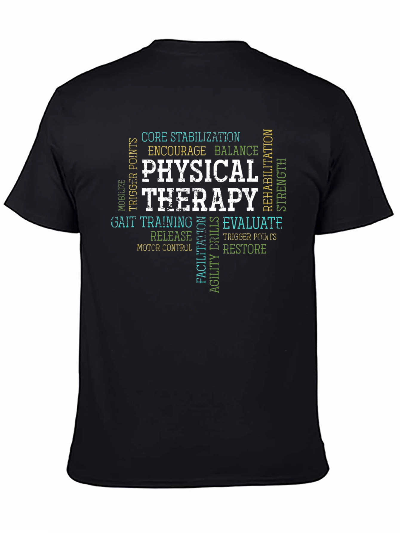 Physical Therapy Word Art T-Shirt