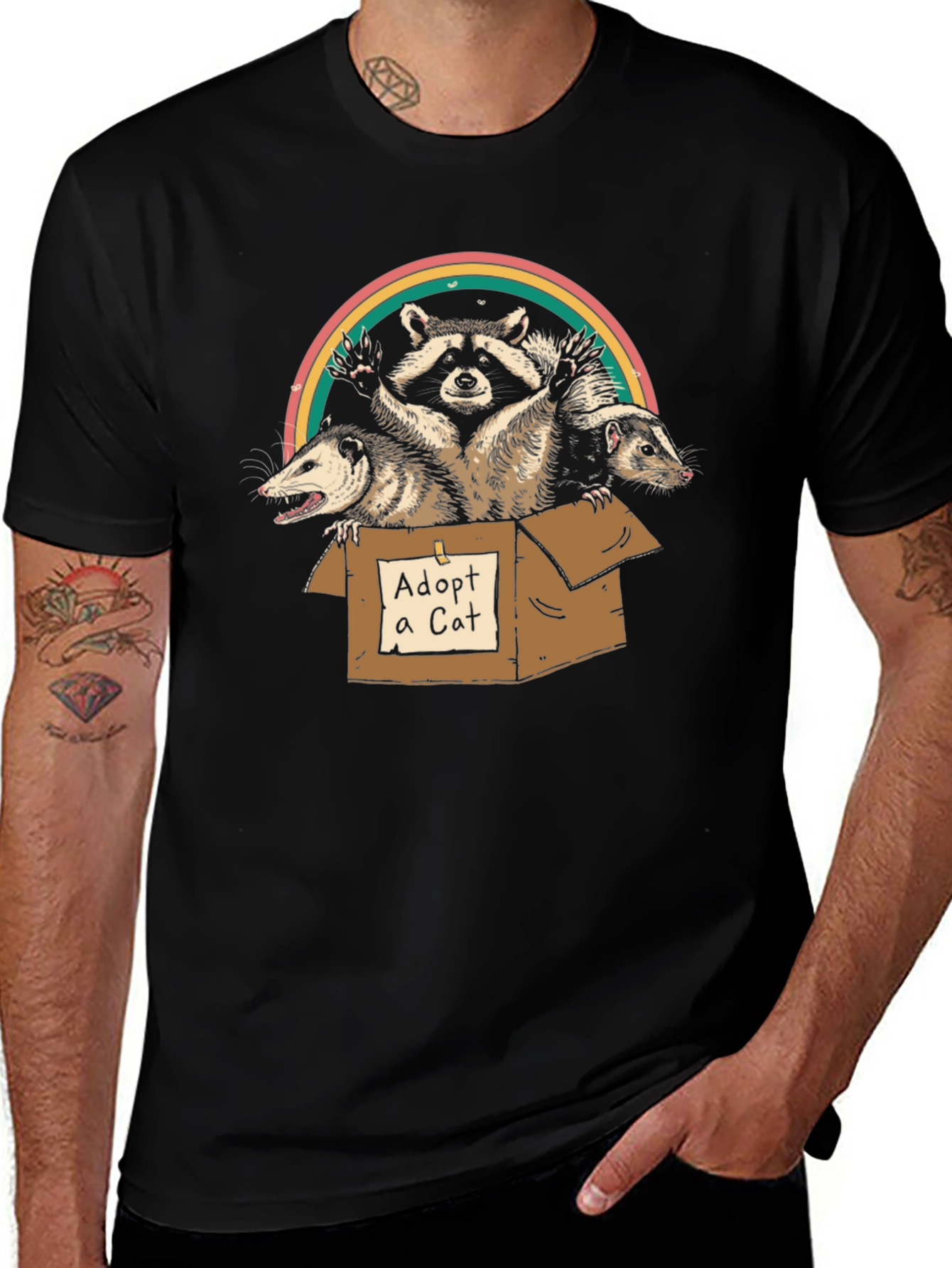 Adopt A Cat Funny T-Shirt