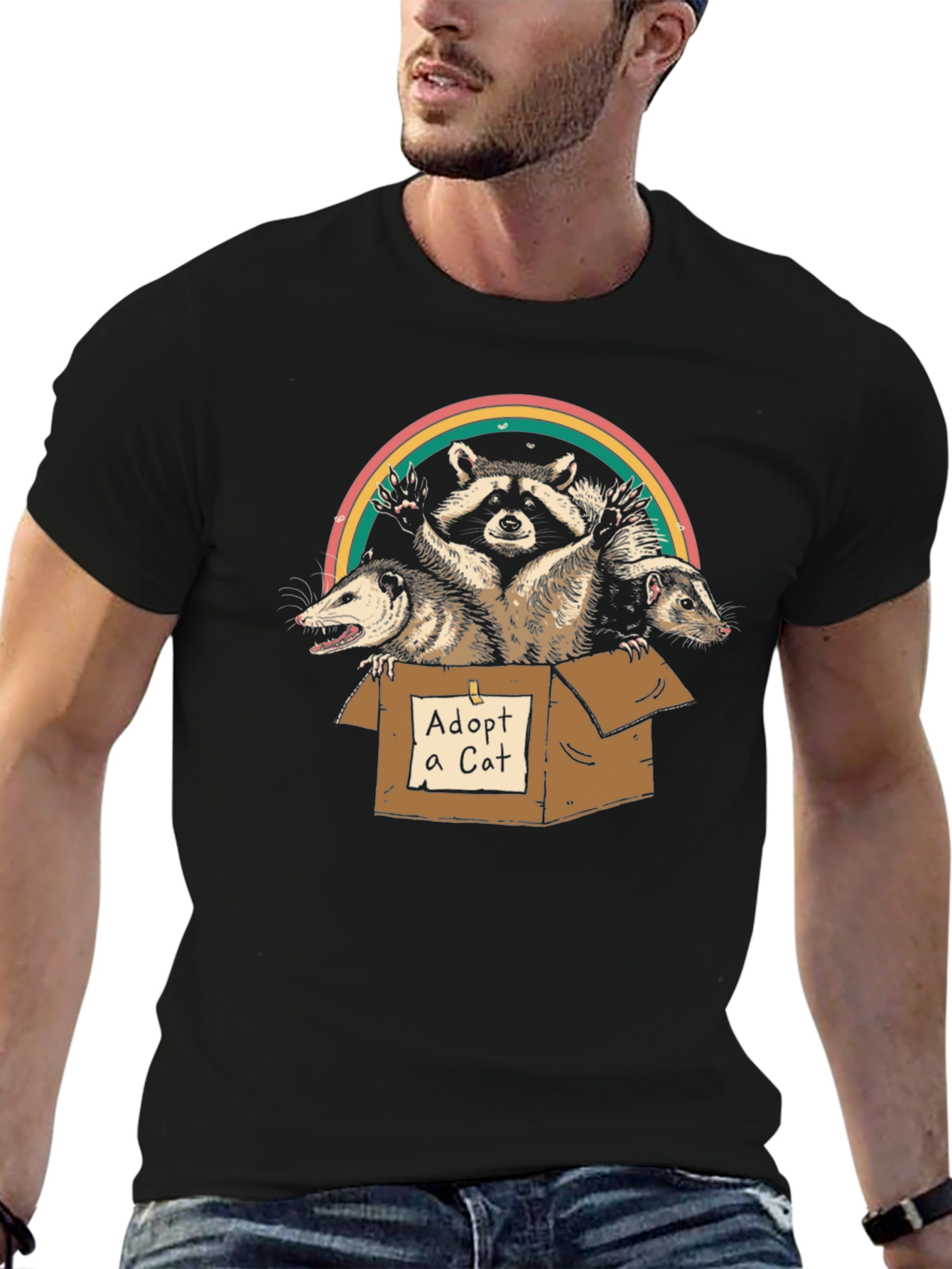 Adopt A Cat Funny T-Shirt