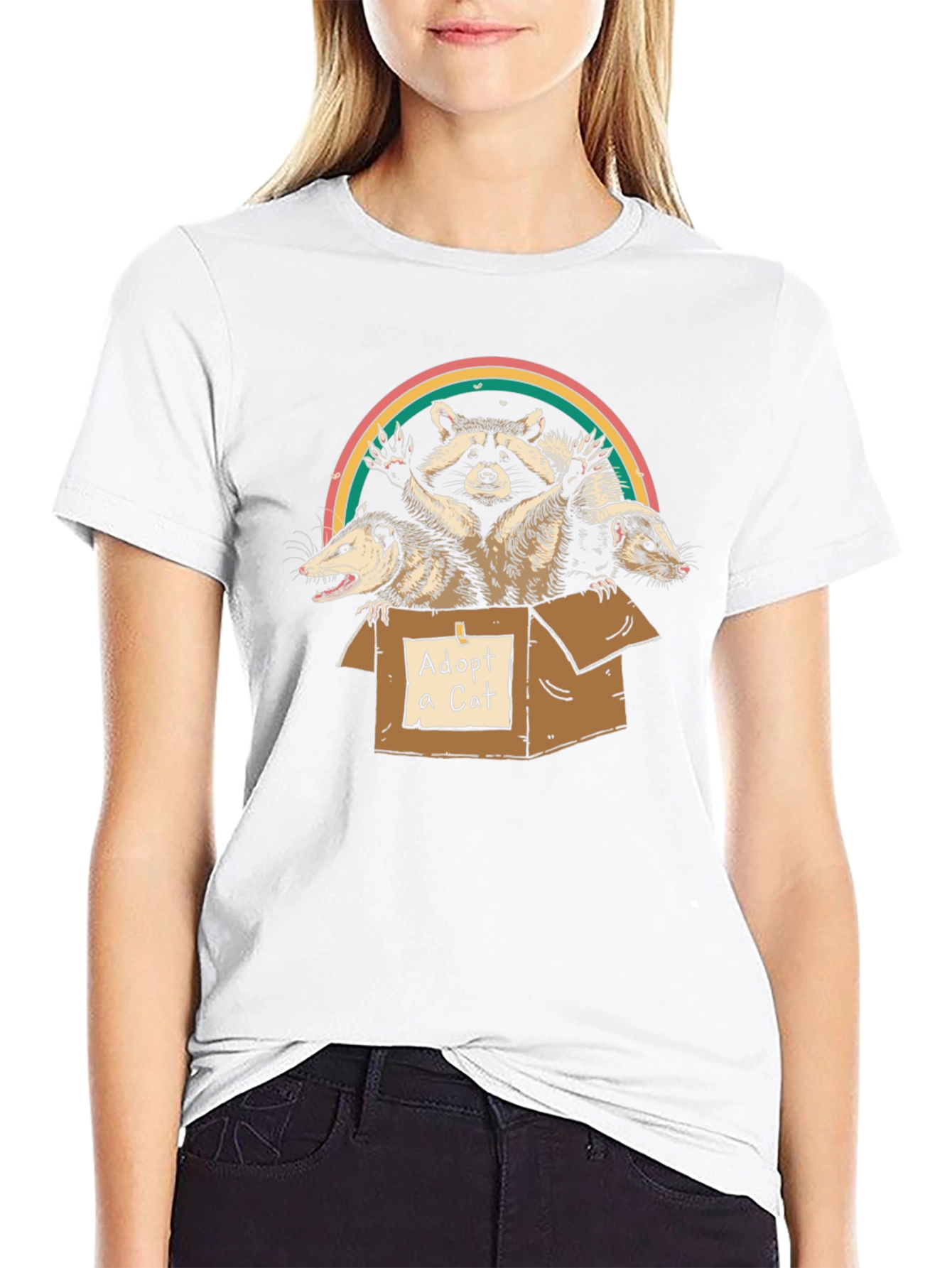 Adopt A Cat Funny T-Shirt