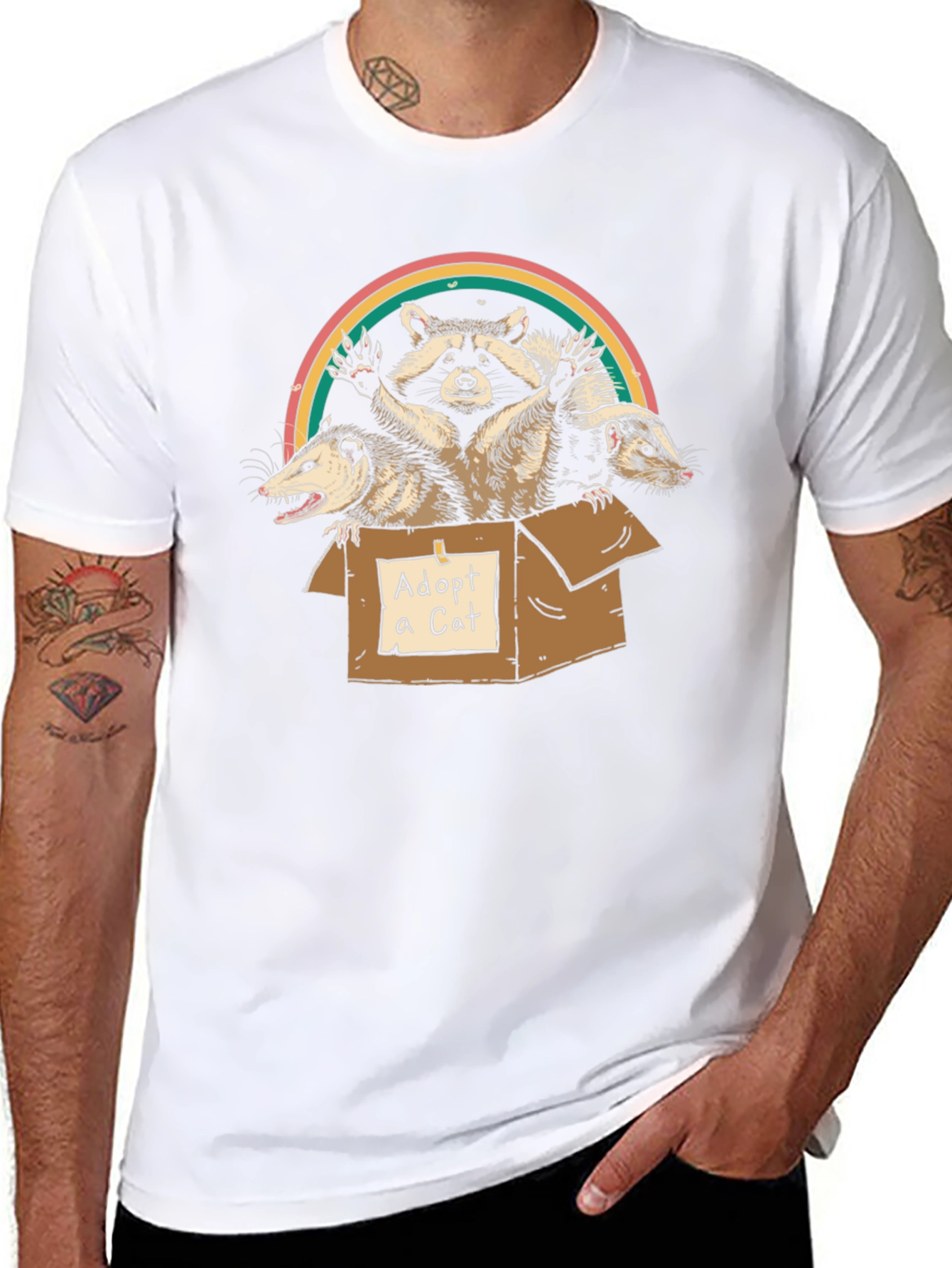 Adopt A Cat Funny T-Shirt