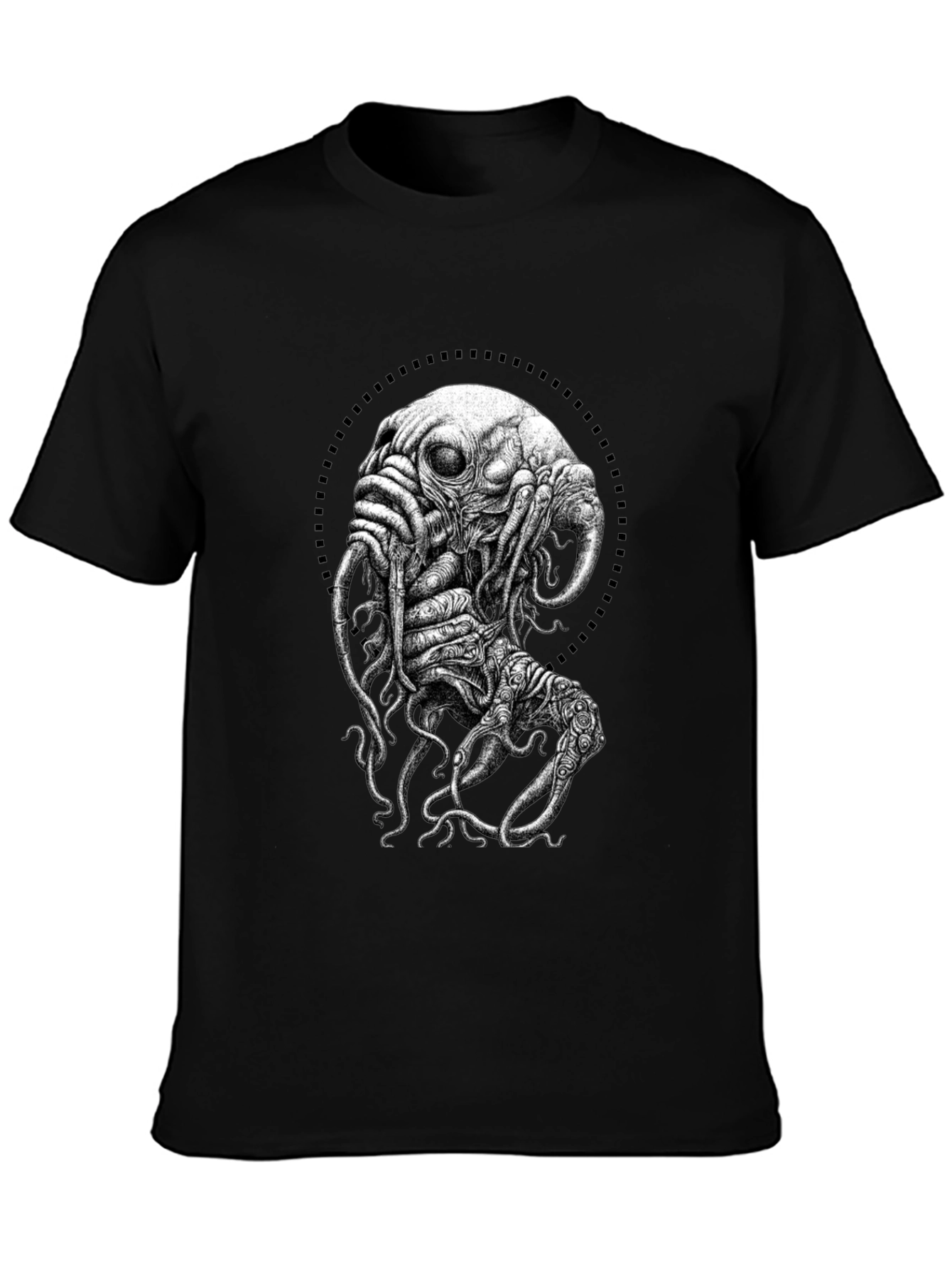 Mind Flayer Graphic T-Shirt - Black Cotton Tee