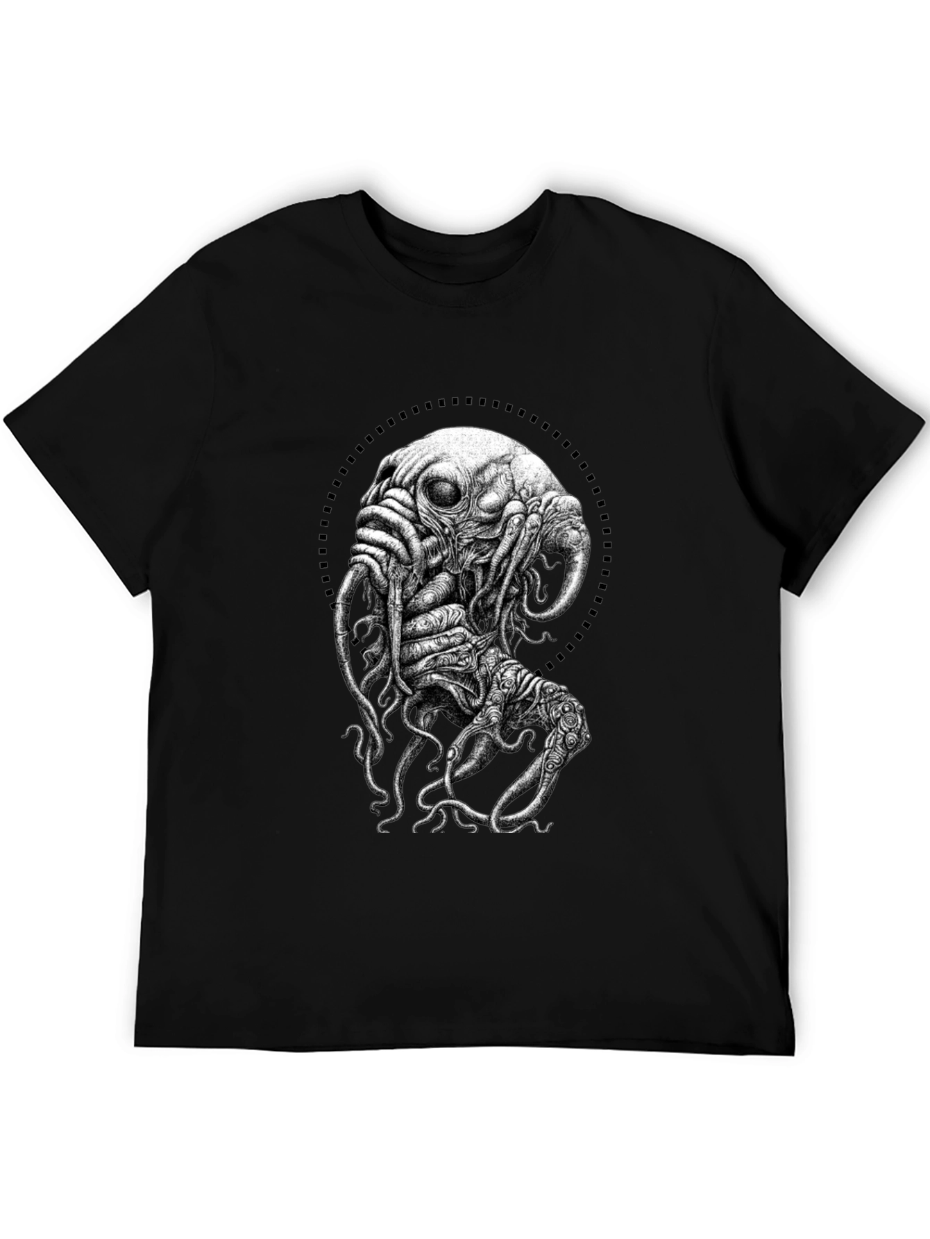 Mind Flayer Graphic T-Shirt - Black Cotton Tee