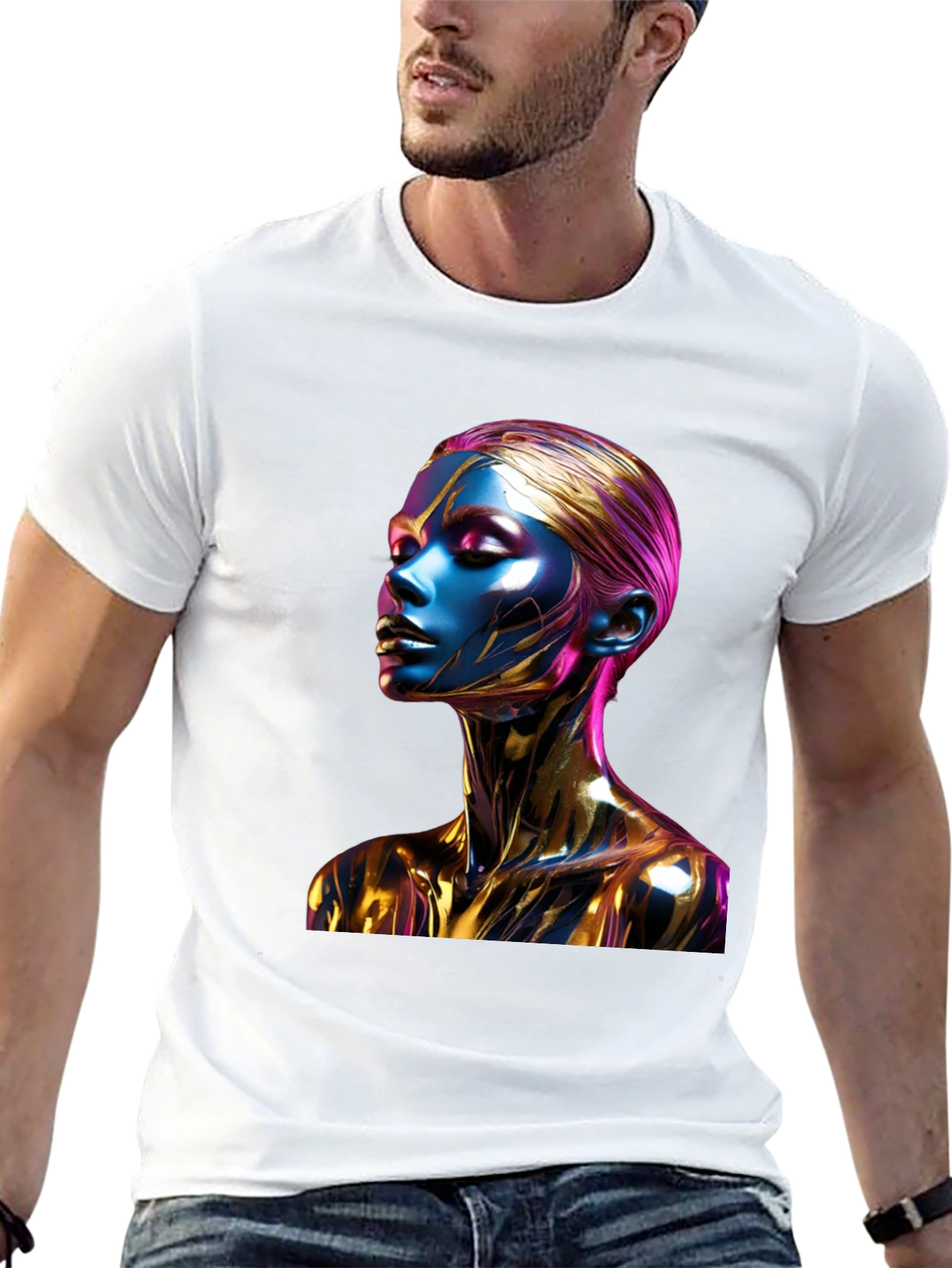Abstract Art T-Shirt - Metallic Beauty