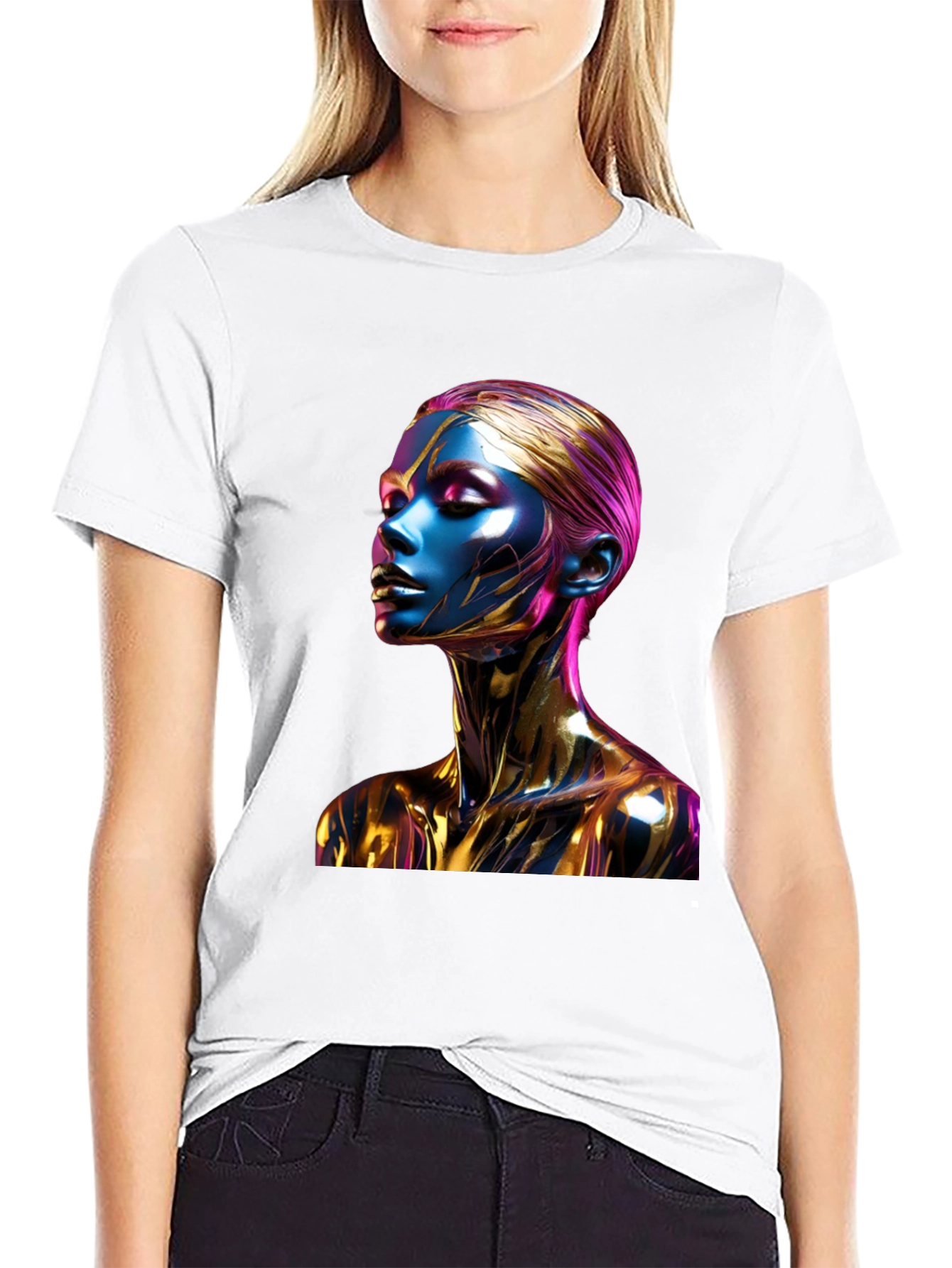 Abstract Art T-Shirt - Metallic Beauty