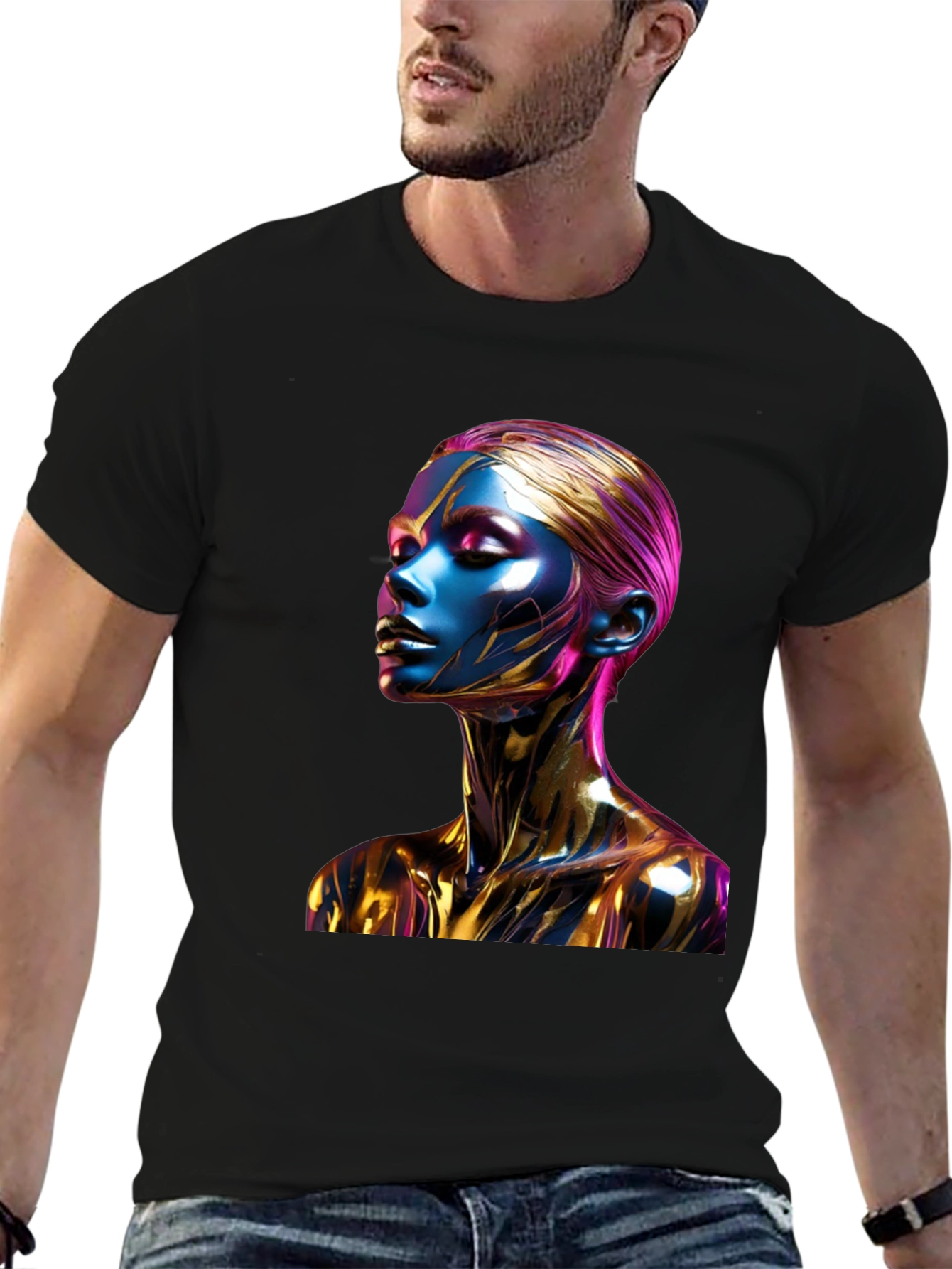 Abstract Art T-Shirt - Metallic Beauty