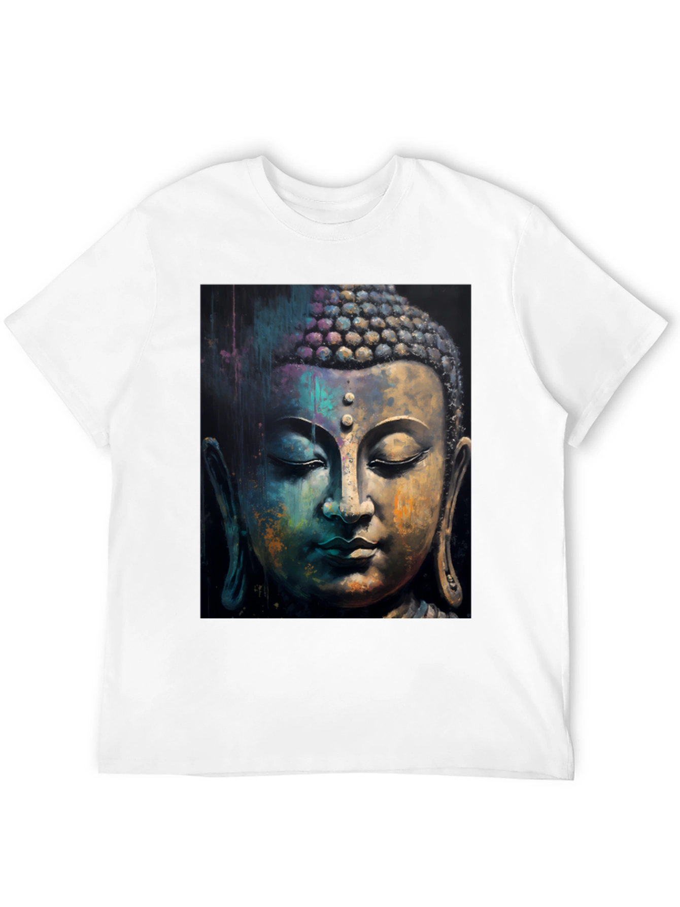 Buddha Art Graphic Black T-Shirt