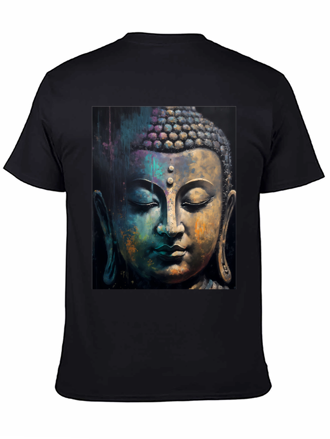 Buddha Art Graphic Black T-Shirt
