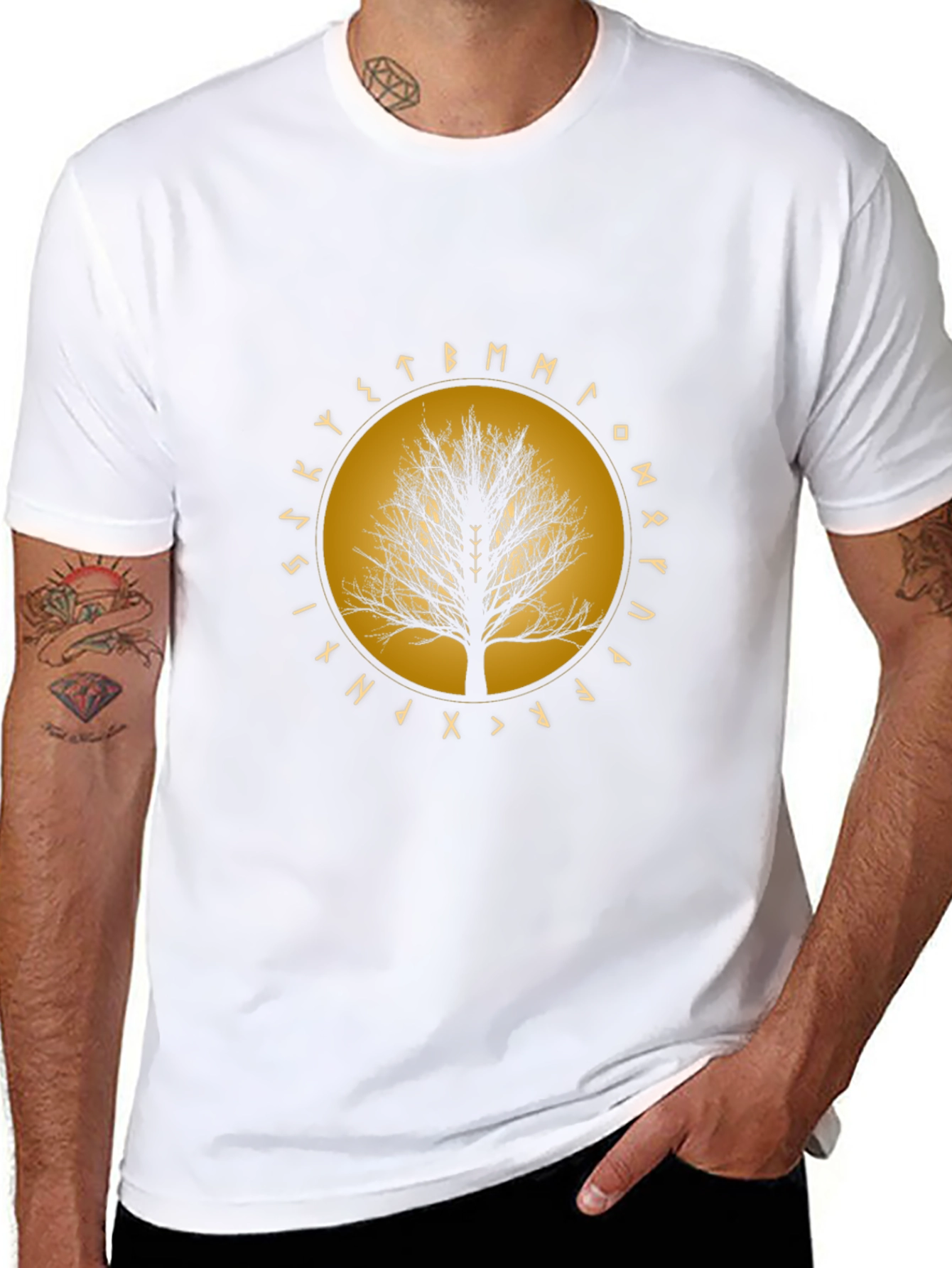 Yggdrasil Tree of Life Viking Rune T-Shirt