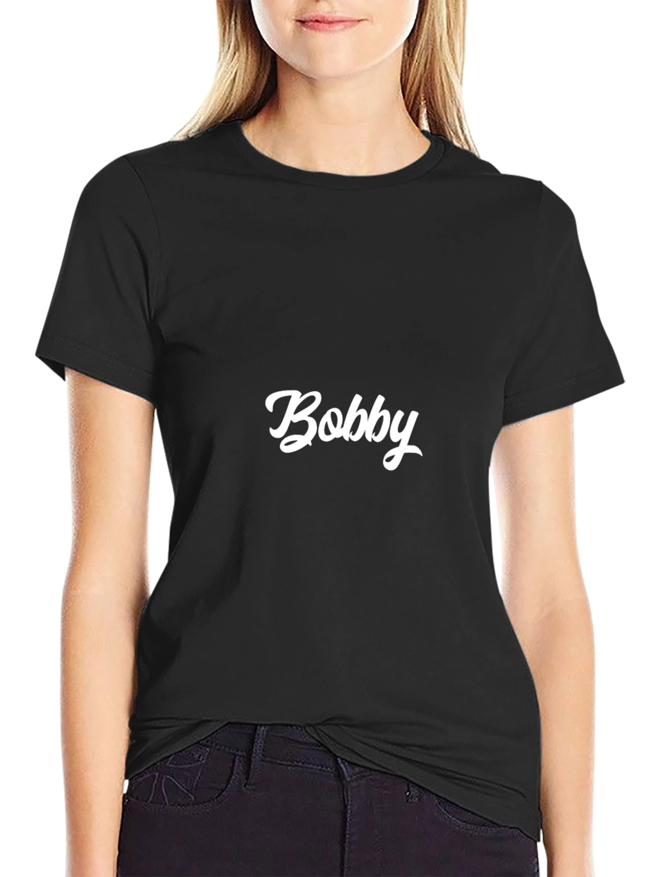 Bobby Script Black T-Shirt