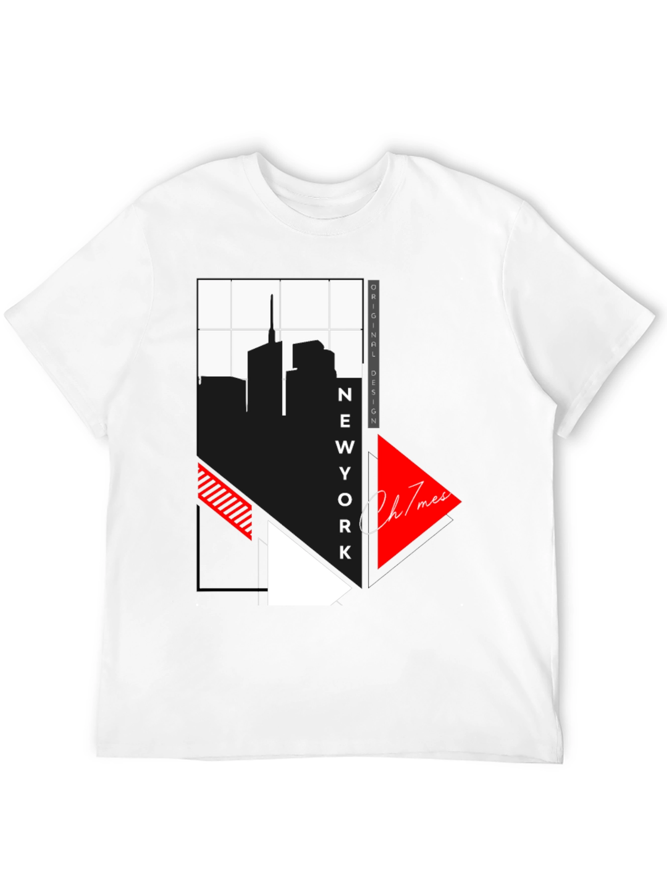New York Skyline Graphic Print T-Shirt